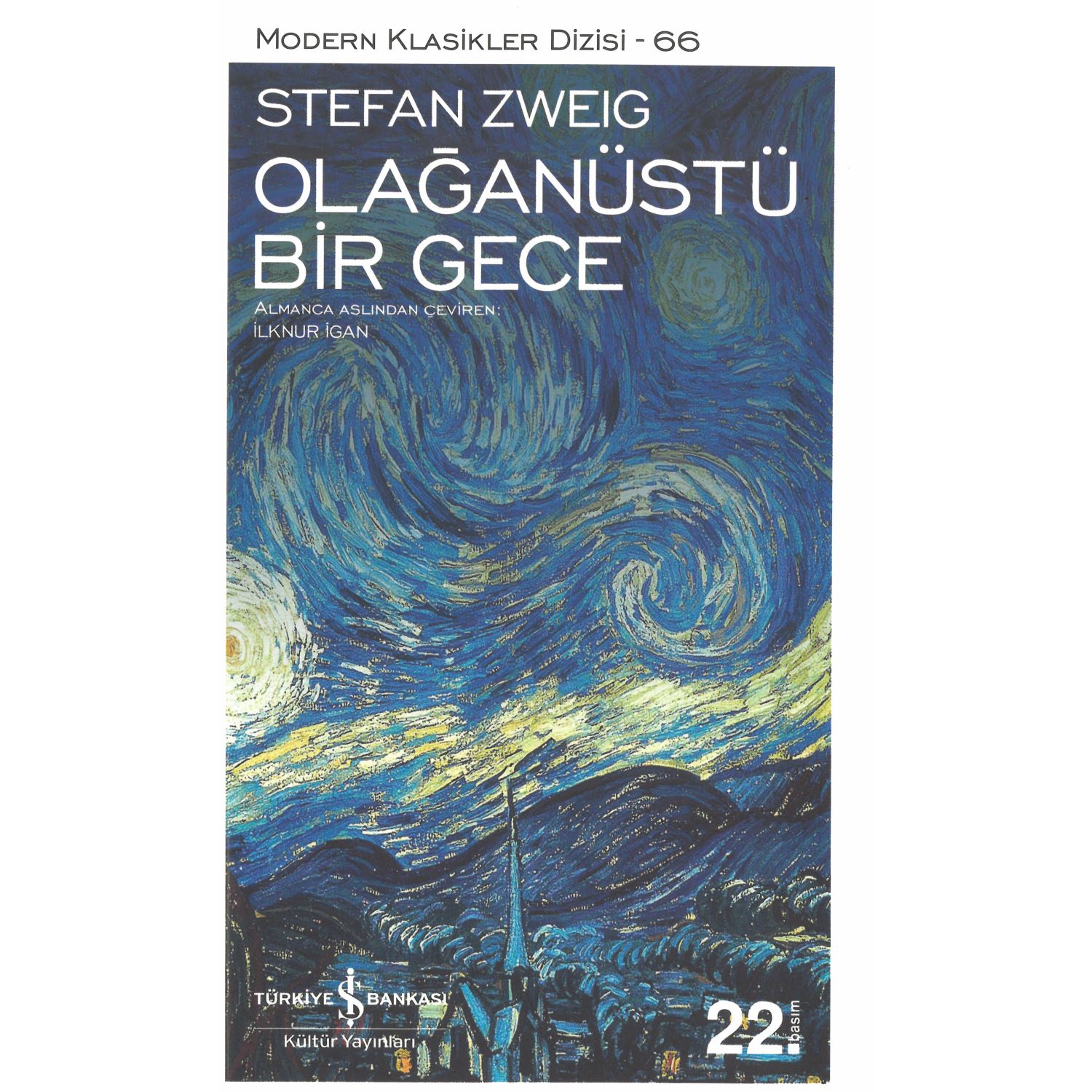 İş Bankası Kültür Yayınları Modern Classics 66 Olağanüstü Bir Gece Novel