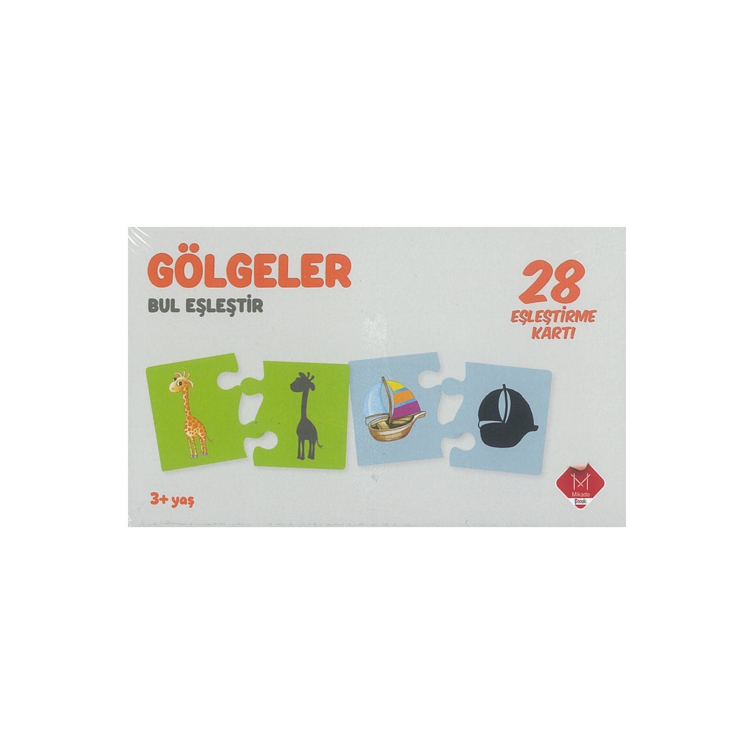Gölgeler Bul Eşletir 28 Eşletirme Kartı