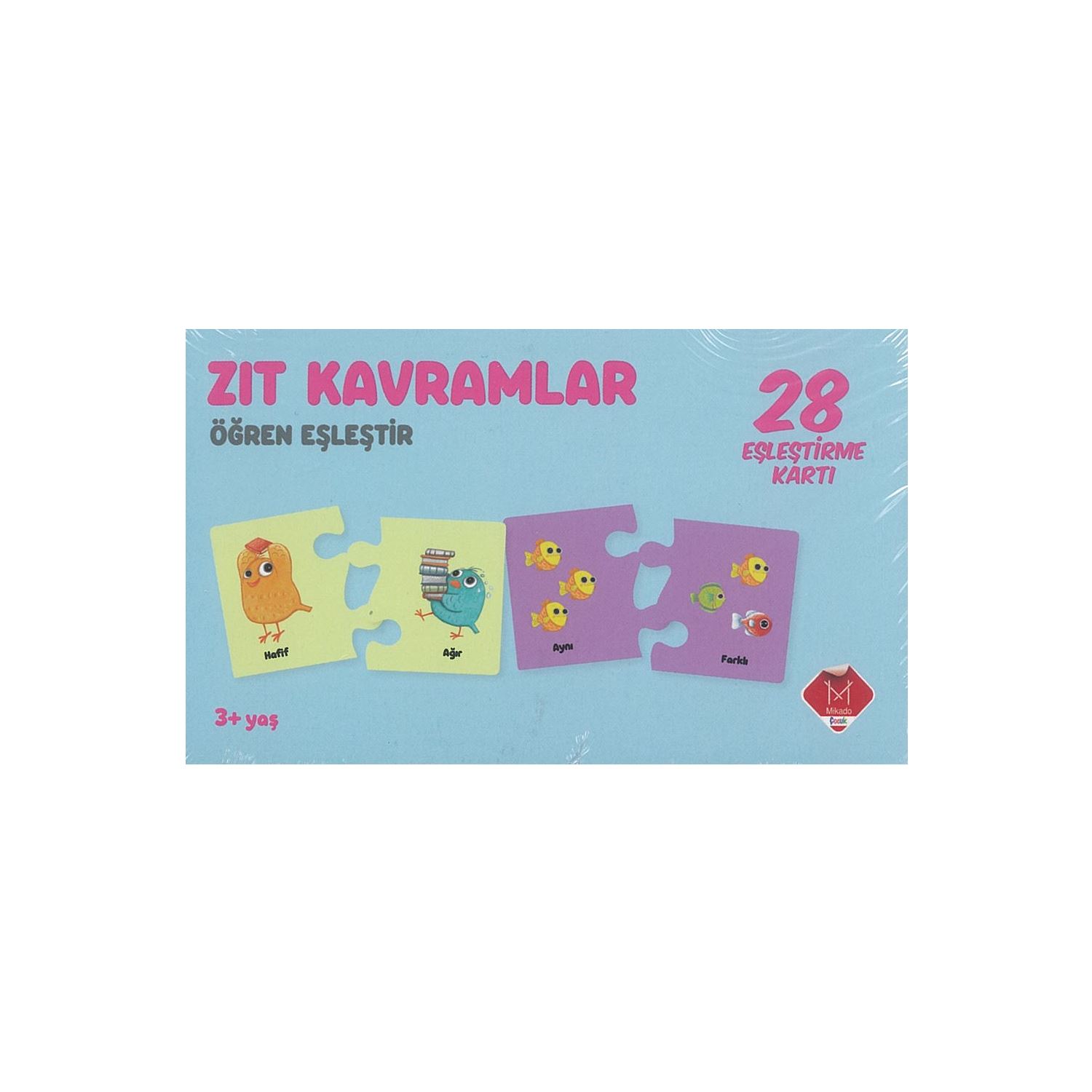 Zıt Kavramlar Ögren Eşletir 28 Eşletirme Kartı