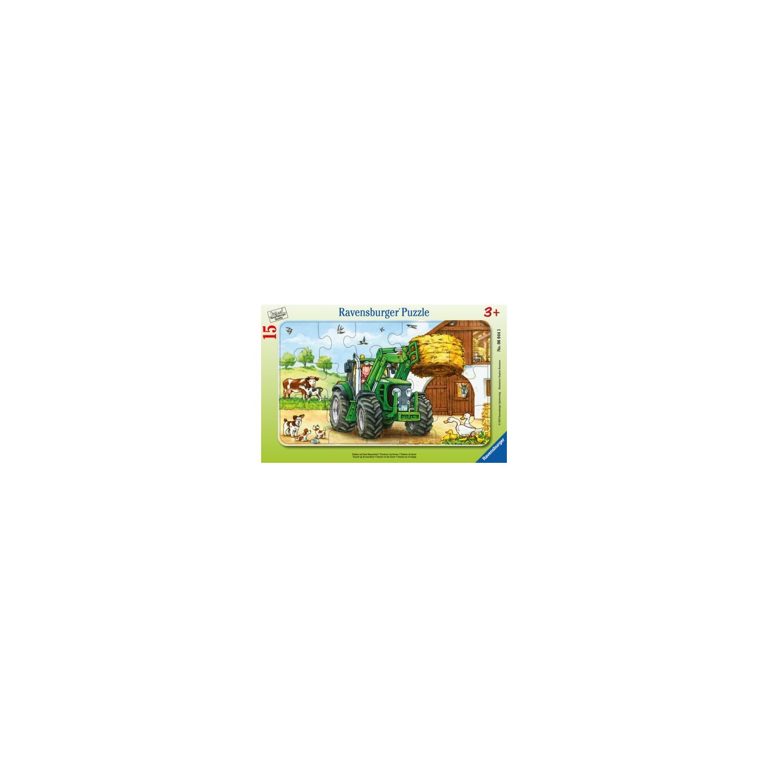 Ravensburger RPC060443 — детский пазл с трактором и рамкой