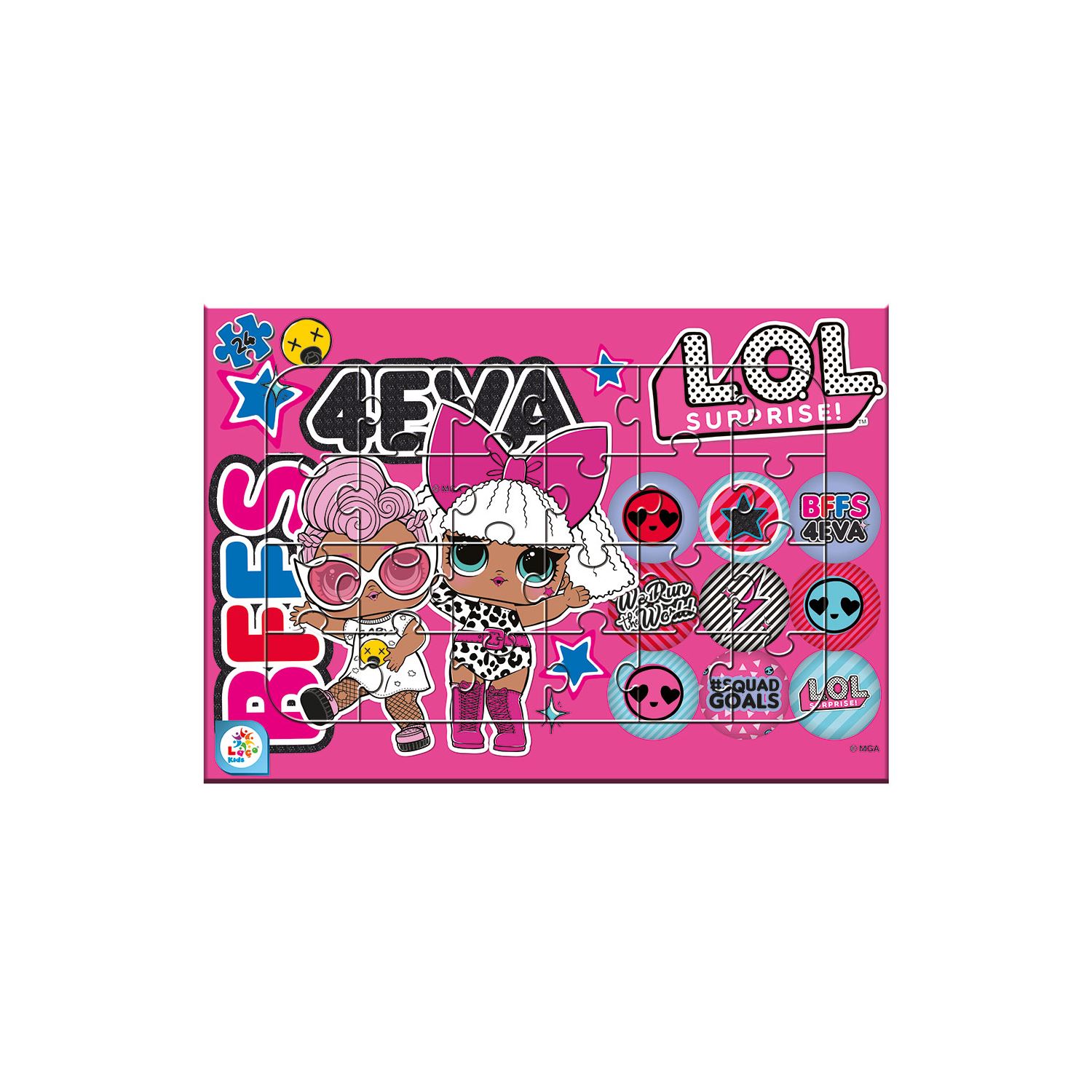 LOL 24 Parça Frame Puzzle Bffs 4Eva