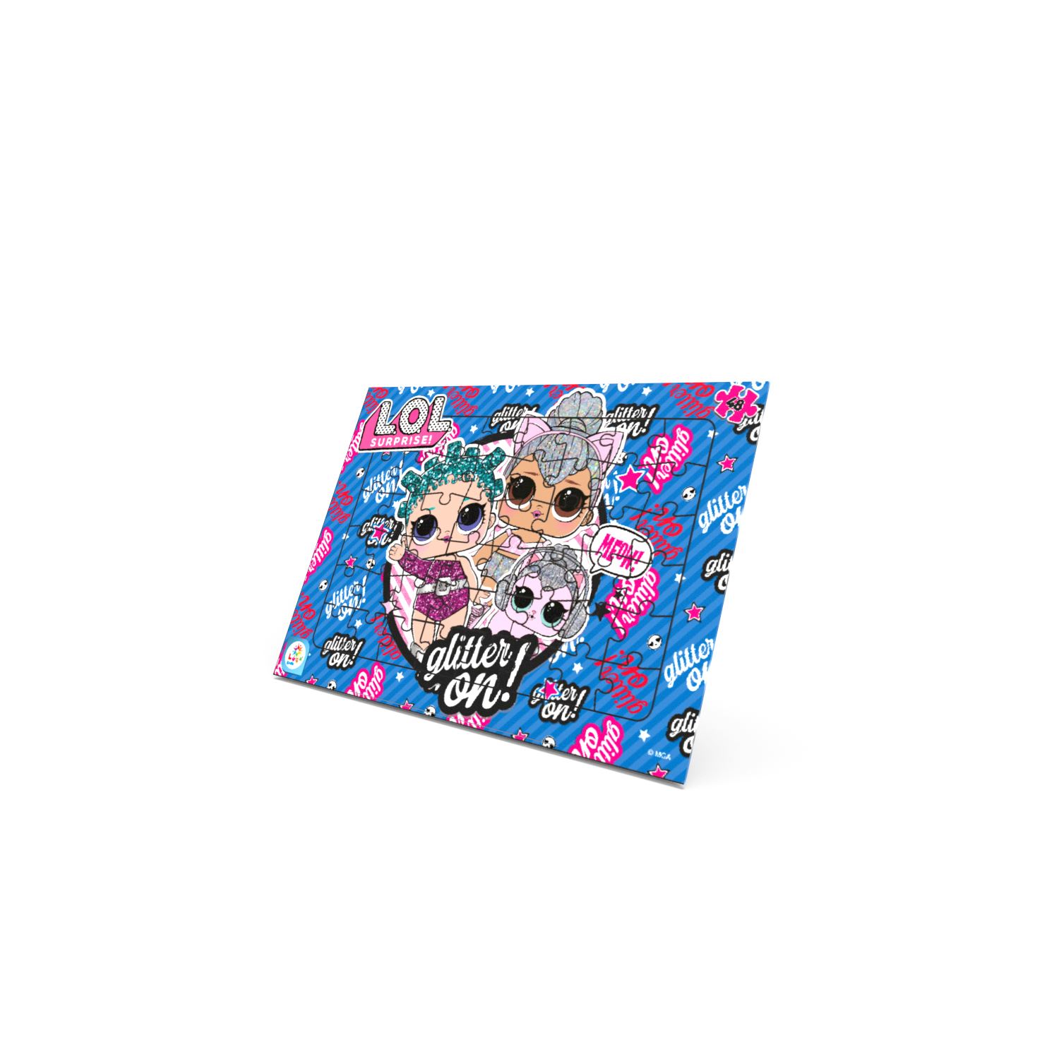 LOL 48 Parça Frame Puzzle Glitter On