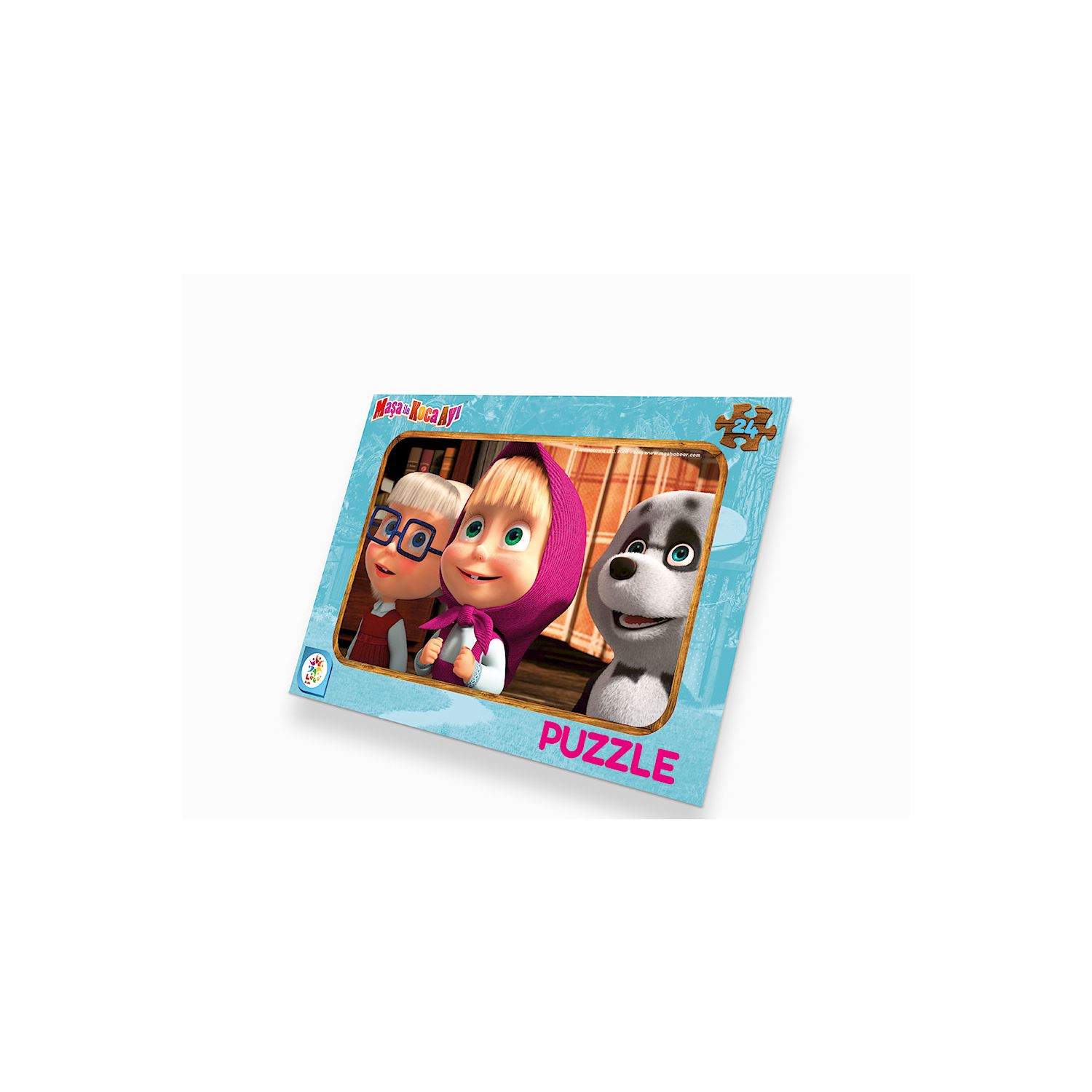 Masha ve Koca Ayı 24 Parça Frame Puzzle Masha ve Arkadaşları