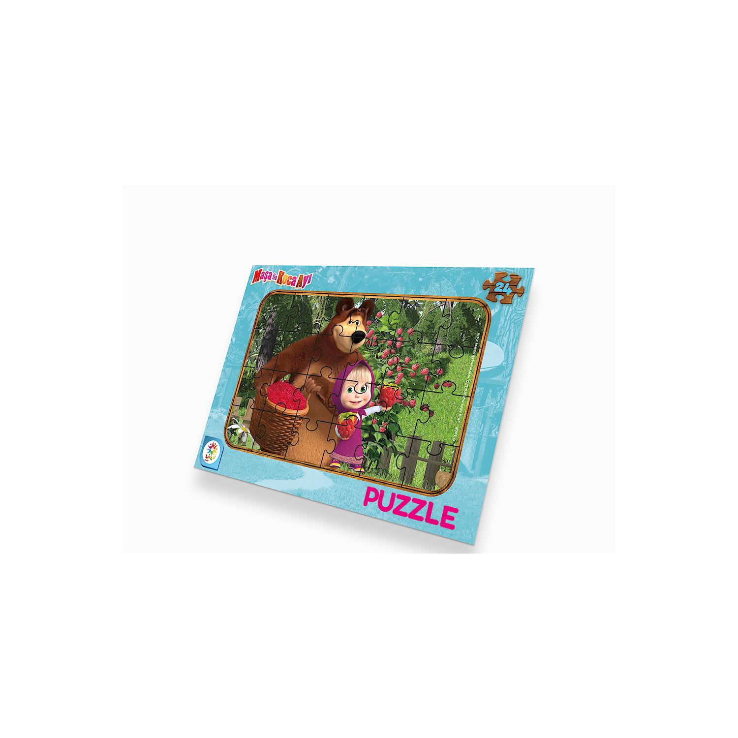 Masha ve Koca Ayı 24 Parça Frame Puzzle Masha ve Koca Ayı