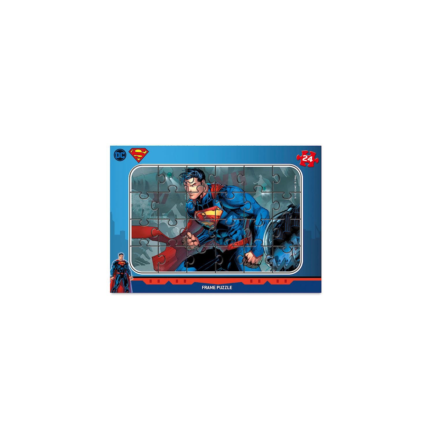 Süpermen 24 parça Frame Puzzle Tekli