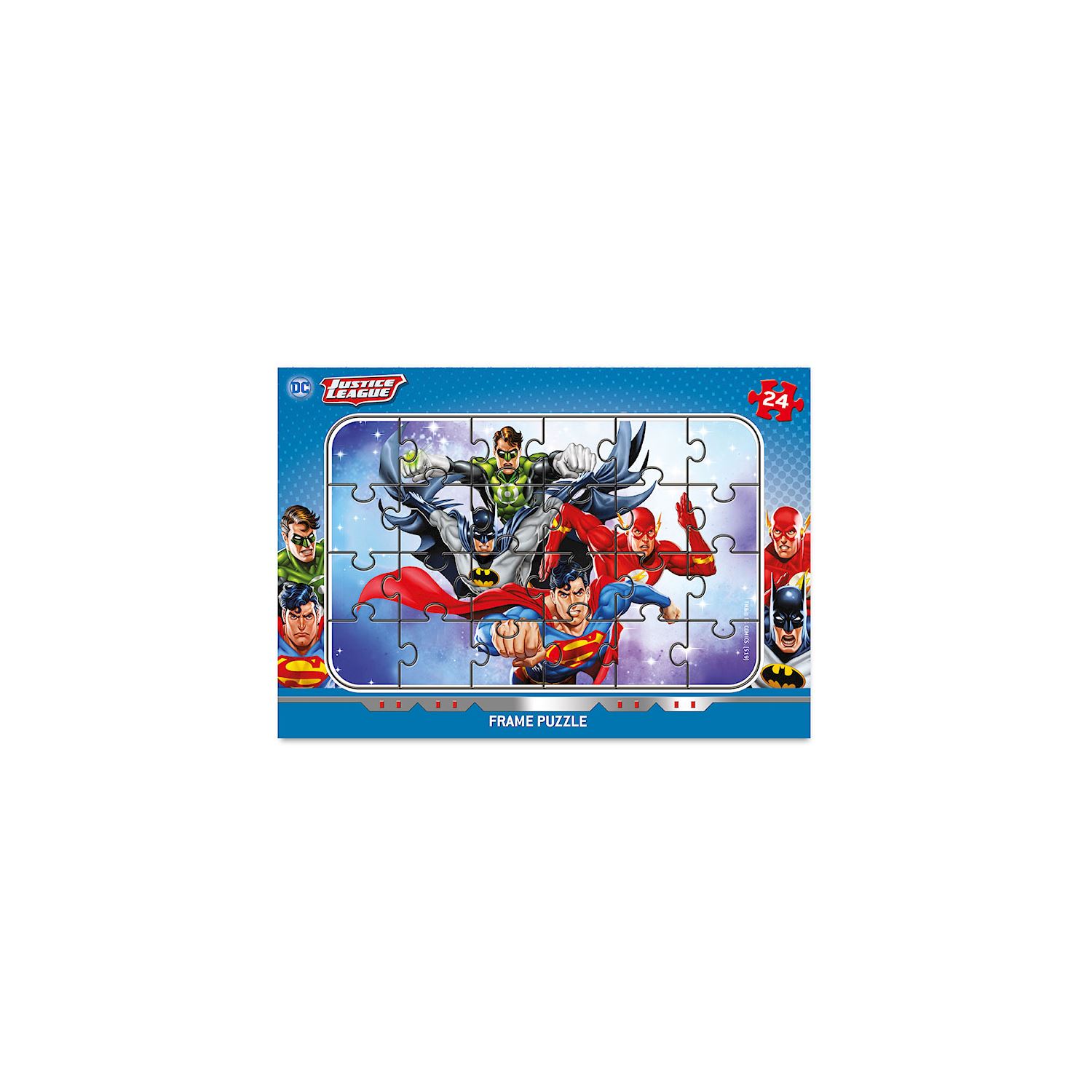Süpermen 24 parça Frame Puzzle Dörtlü