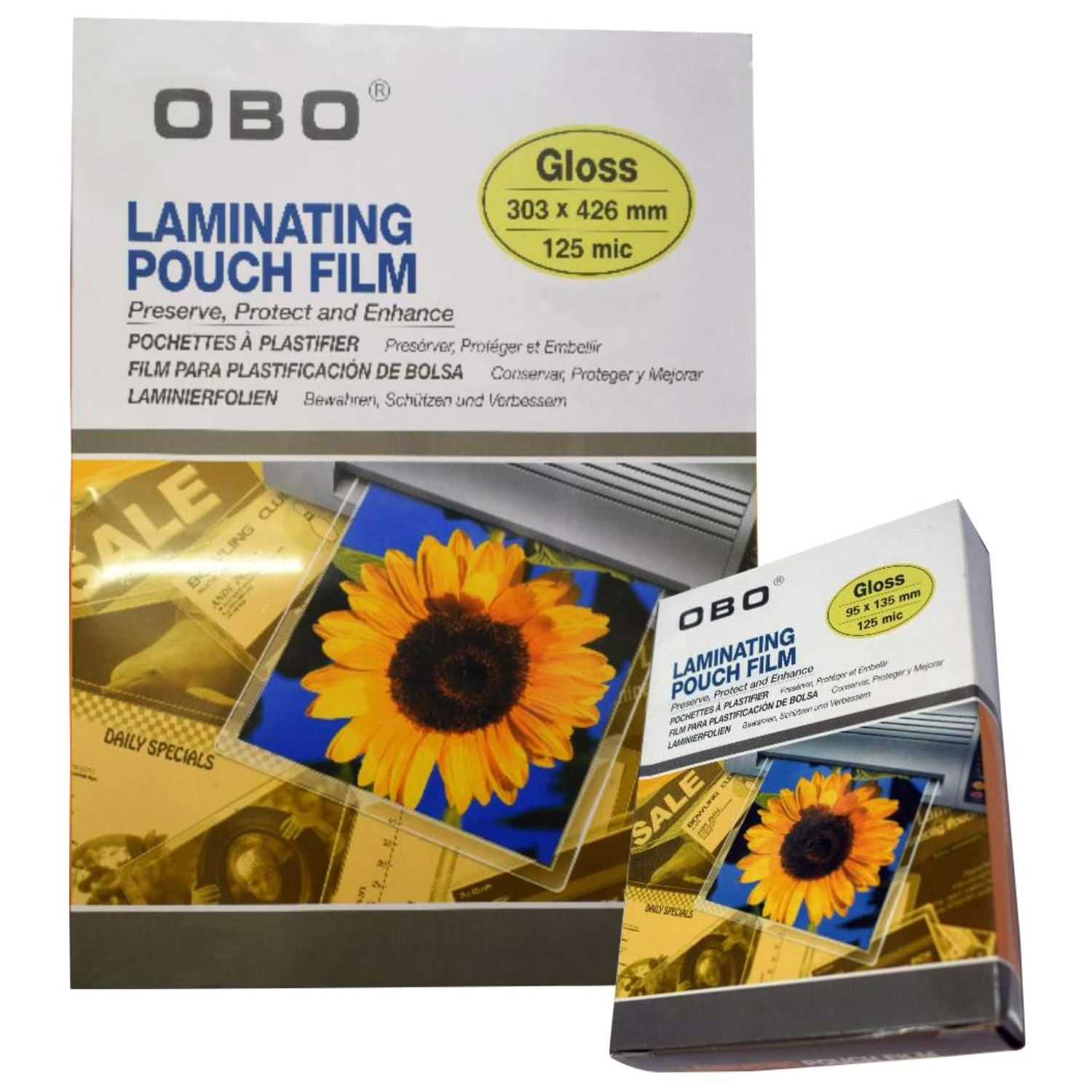 OBO Laminasyon Filmi 125 Mikron 100 Adet A3