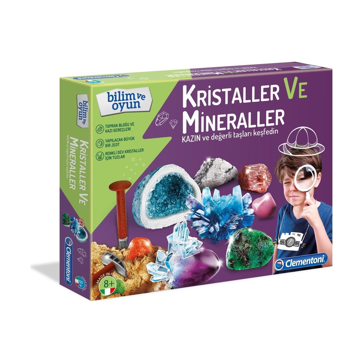 Clementoni 64964 Crystals and Minerals Educational Toy