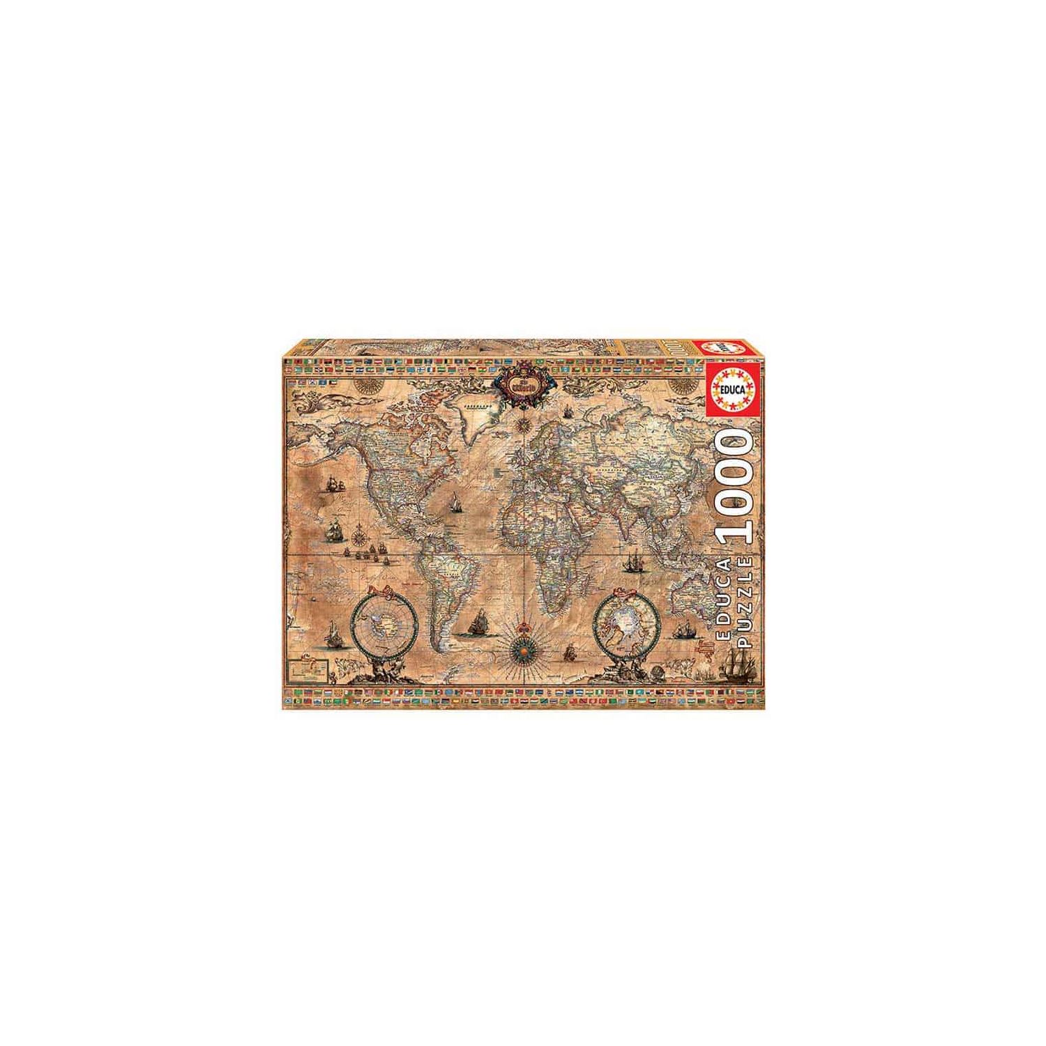 Educa Antique World Map 1000-Piece Jigsaw Puzzle