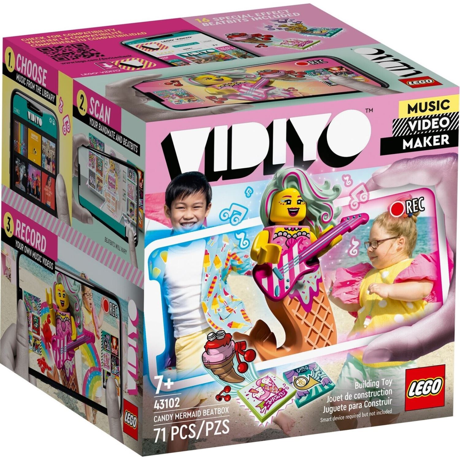 LEGO VIDIYO Candy Mermaid BeatBox Yapım Oyuncak Seti 71 Parça