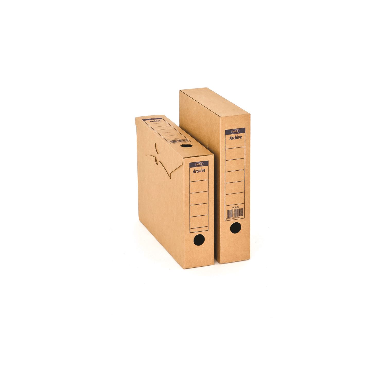 Mas Ars102 Картонный архивный короб для переноса, двусторонний, 10 шт.