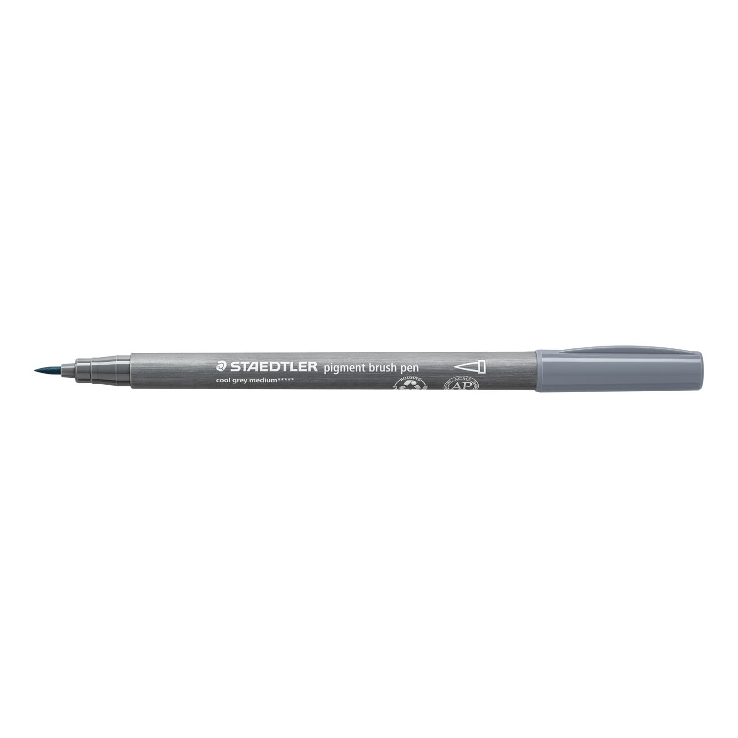 Staedtler Pigment Brush Pen Cool Grey Medium 371-87