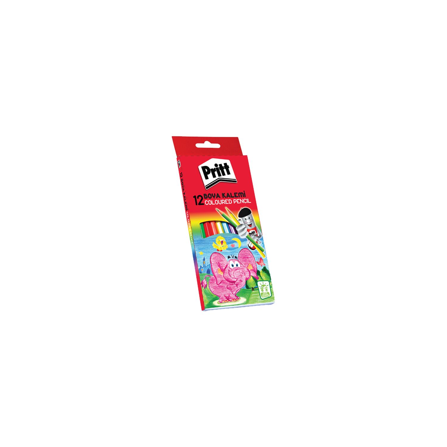 Pritt Kuru Boya Karton Kutu Tam Boy 12 Renk