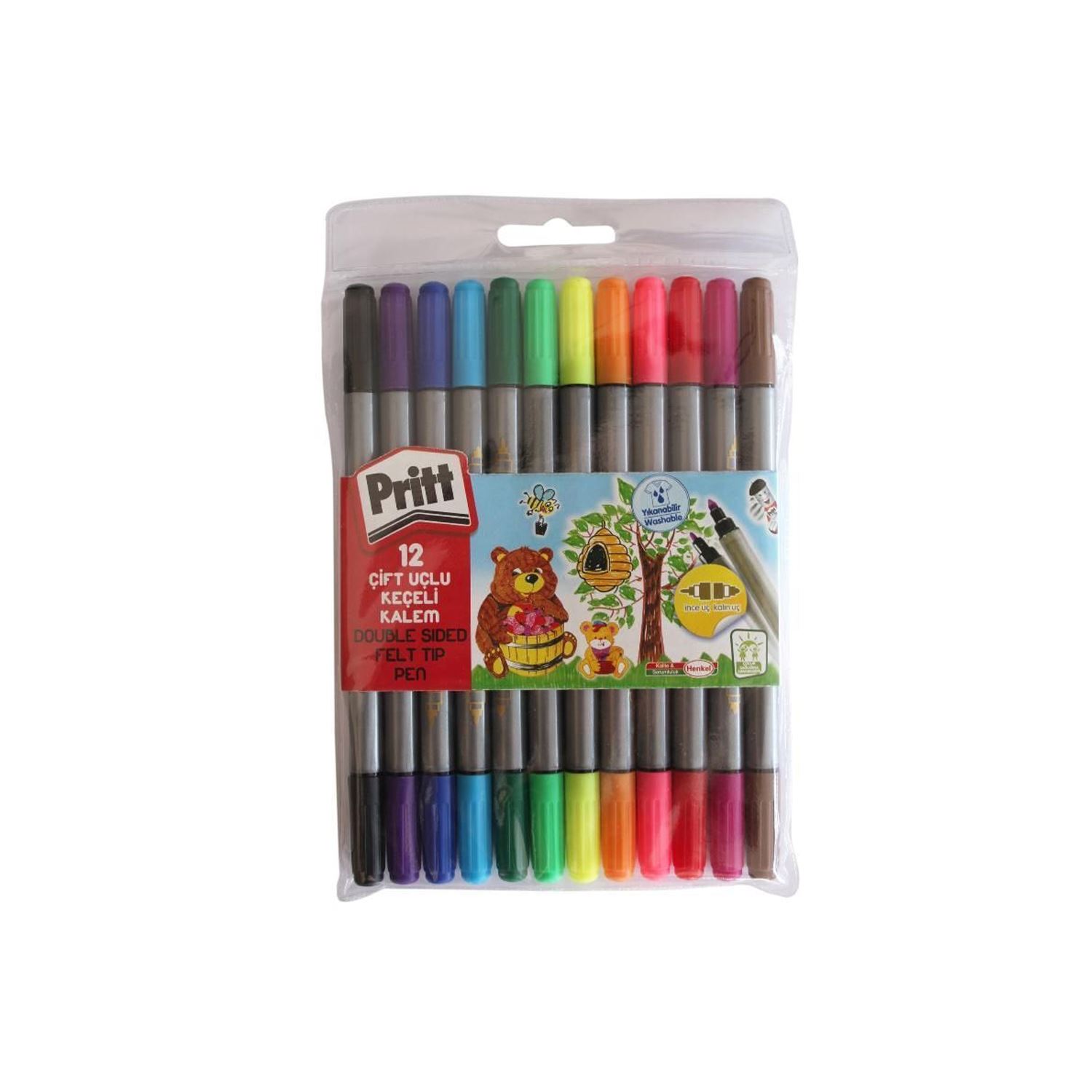 Pritt Keçeli Boya Kalemi Çift Uçlu 12 Renk