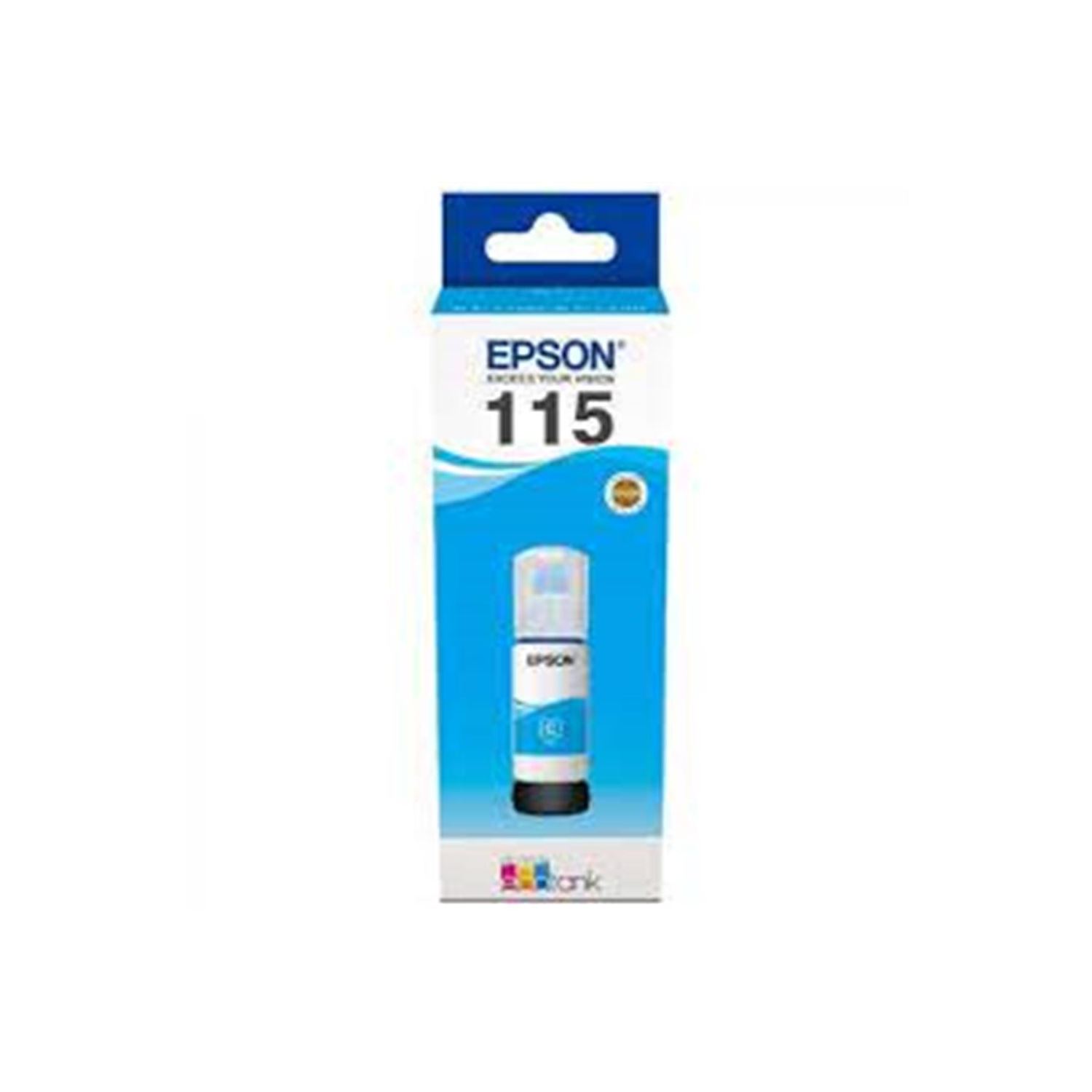 Epson 115 Cyan (Mavi) Şişe Mürekkep – 70 ml (T07D24A)