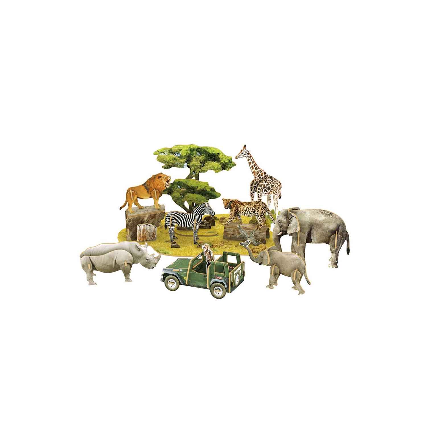 Cubicfun National Geographic Kids 3d Puzzle Afrika Yaban
