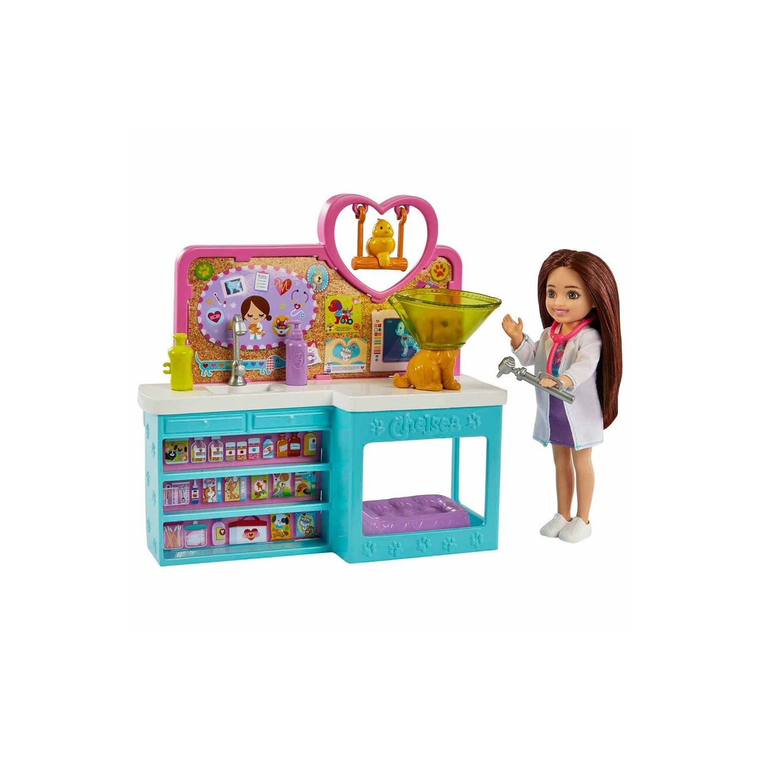Barbie Chelsea Veteriner Oyun Seti Bebek