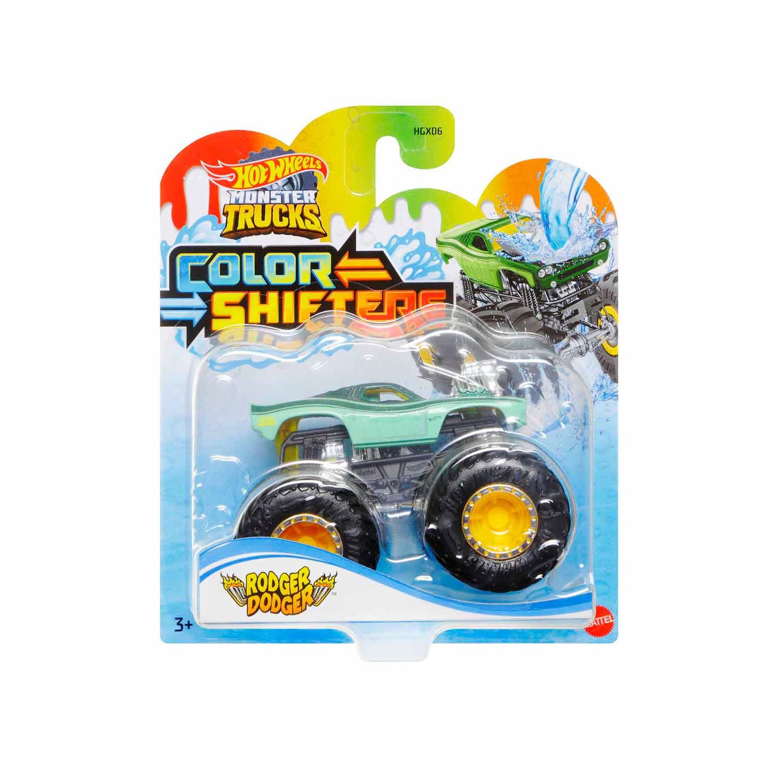 Hot Wheels Monster Trucks Color Shifters Podium Crasher HGX06