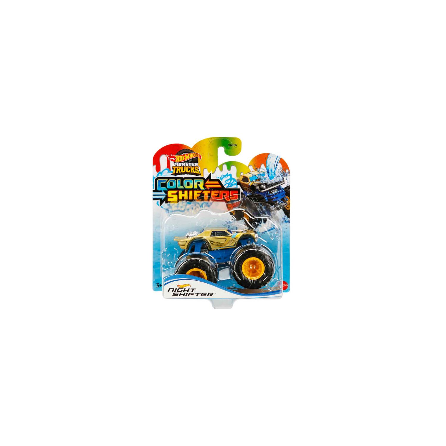 Hot Wheels Monster Trucks Night Shifter Color-Changing Car