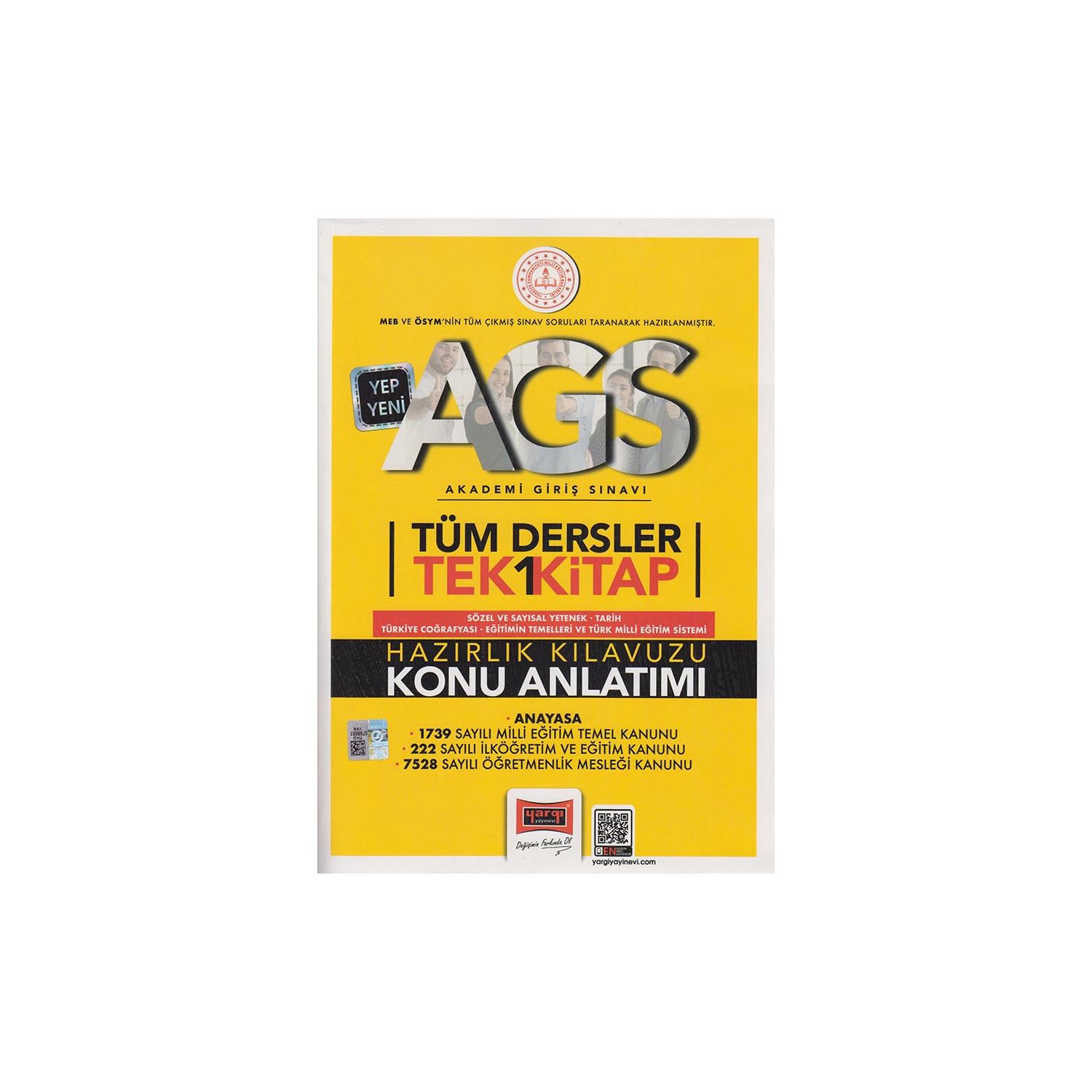 Yargı Yayınları MEB AGS 2025 All Subjects in One Book