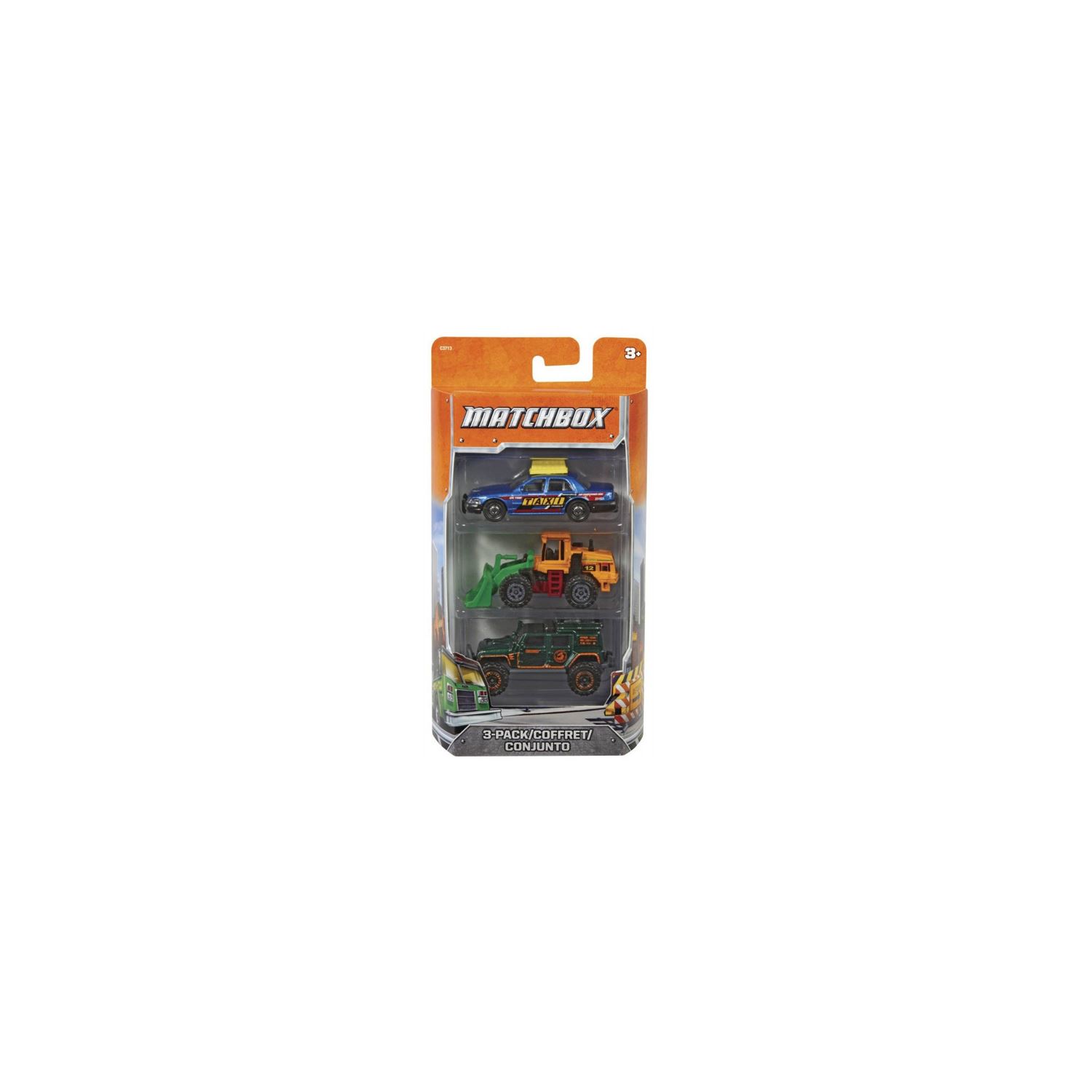 Mattel C3713 набор Matchbox из 3 машинок