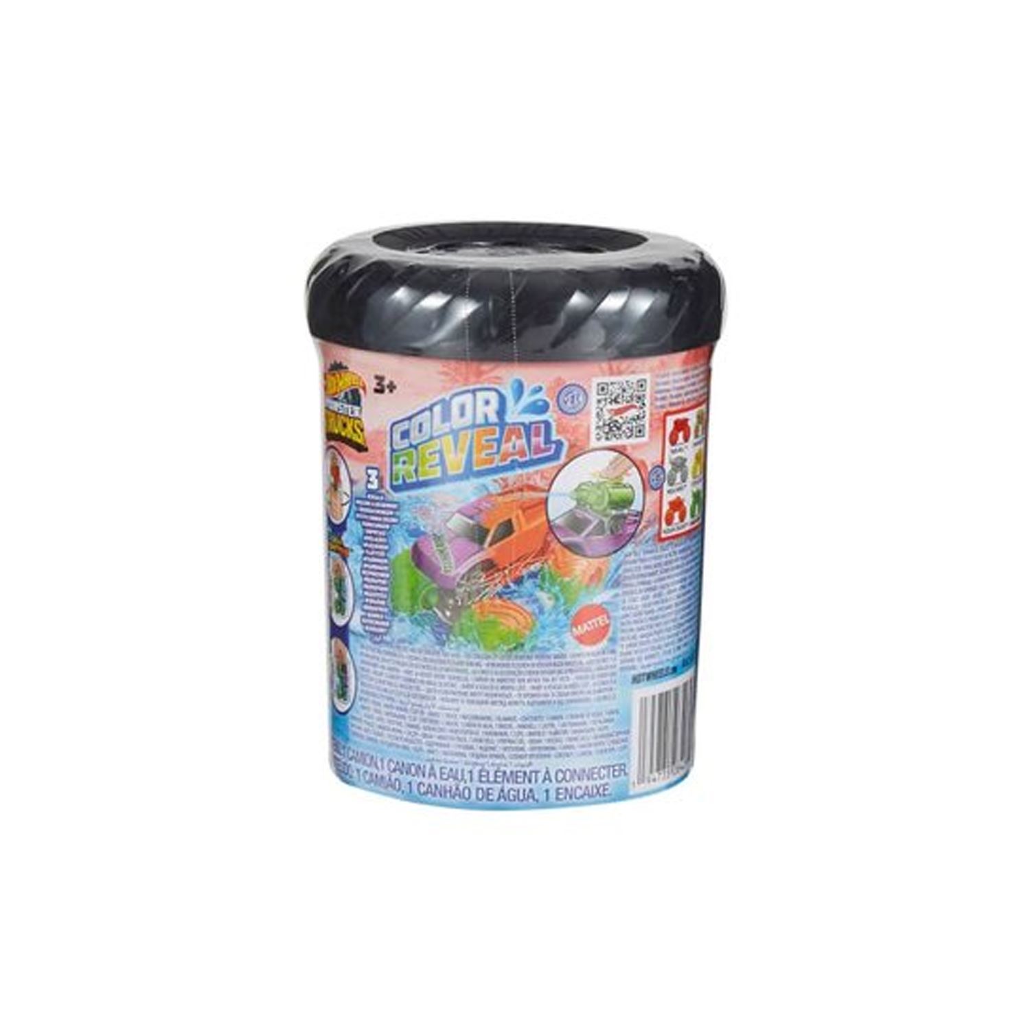 Hot Wheels Monster Trucks Color Reveal Color-Changing Vehicles HJF39