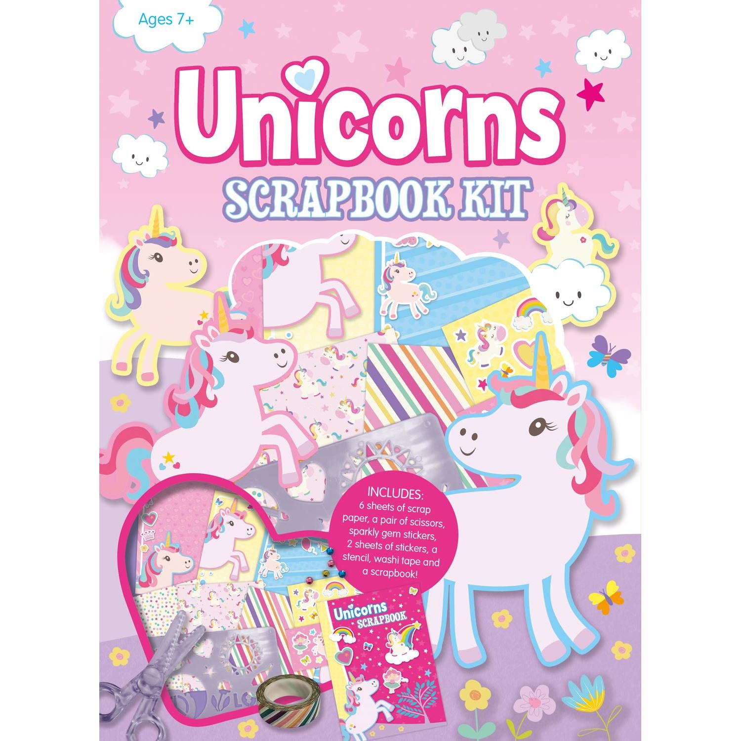 Alligator Products 9781788241373 Unicorns Scrapbook Kit