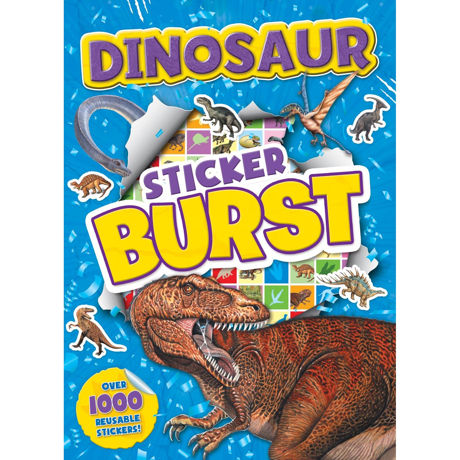 Alligator Products Dinosaur Sticker Burst İngilizce Dinozor Çıkartma Etkinlik Kitabı