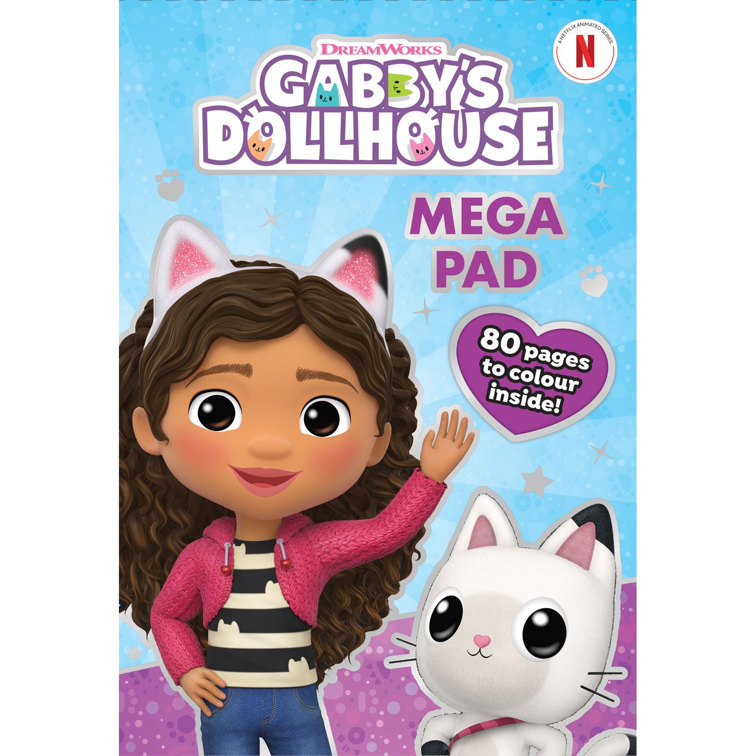Alligator Products Gabby's Dollhouse Mega Pad İngilizce Boyama ve Etkinlik Kitabı 80 Sayfa