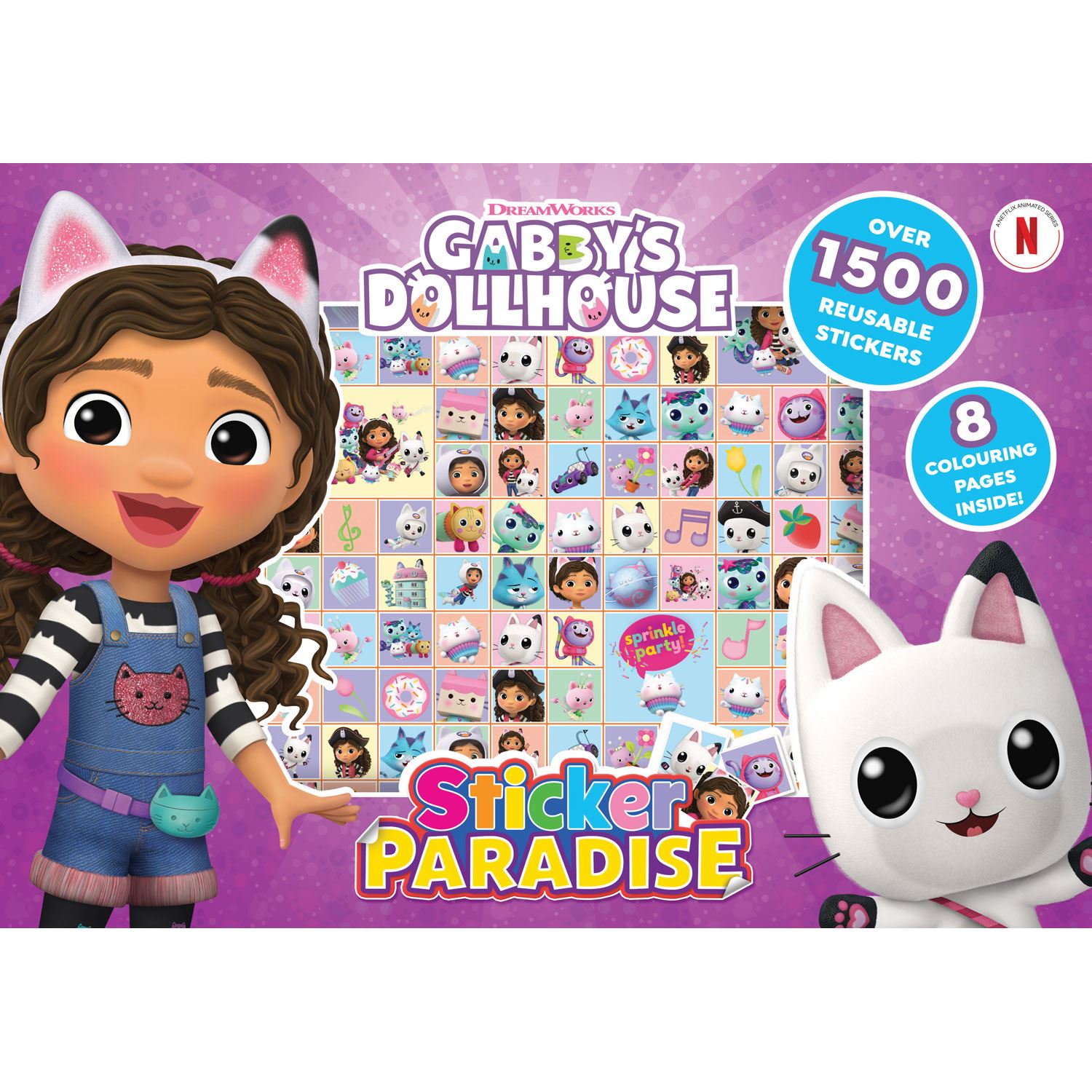 Alligator Products Gabby's Dollhouse Sticker Paradise English Sticker and Colouring Book 9781788247757