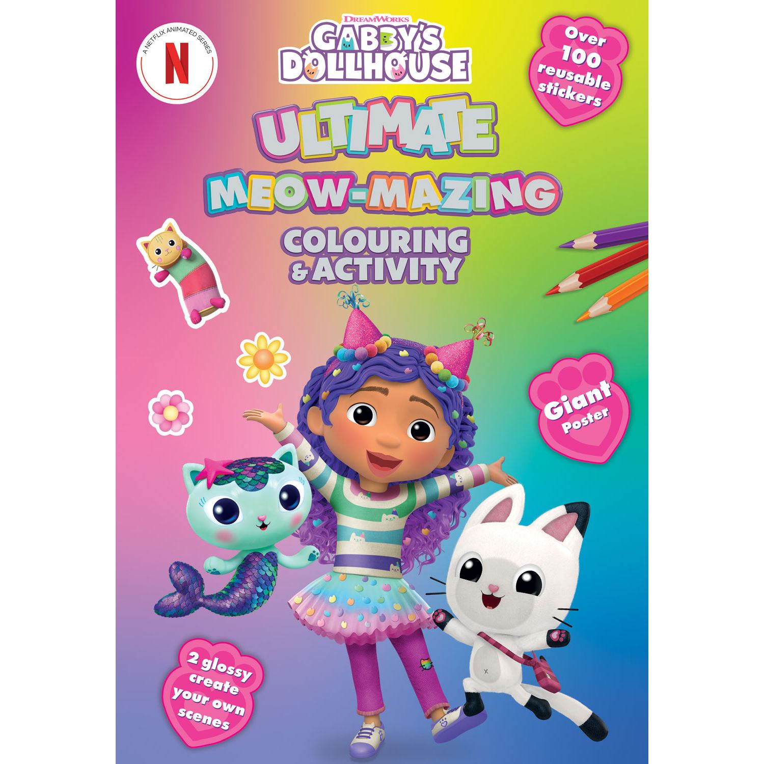 Alligator Products Gabby's Dollhouse Ultimate Colour — книга-раскраска и занятий на английском