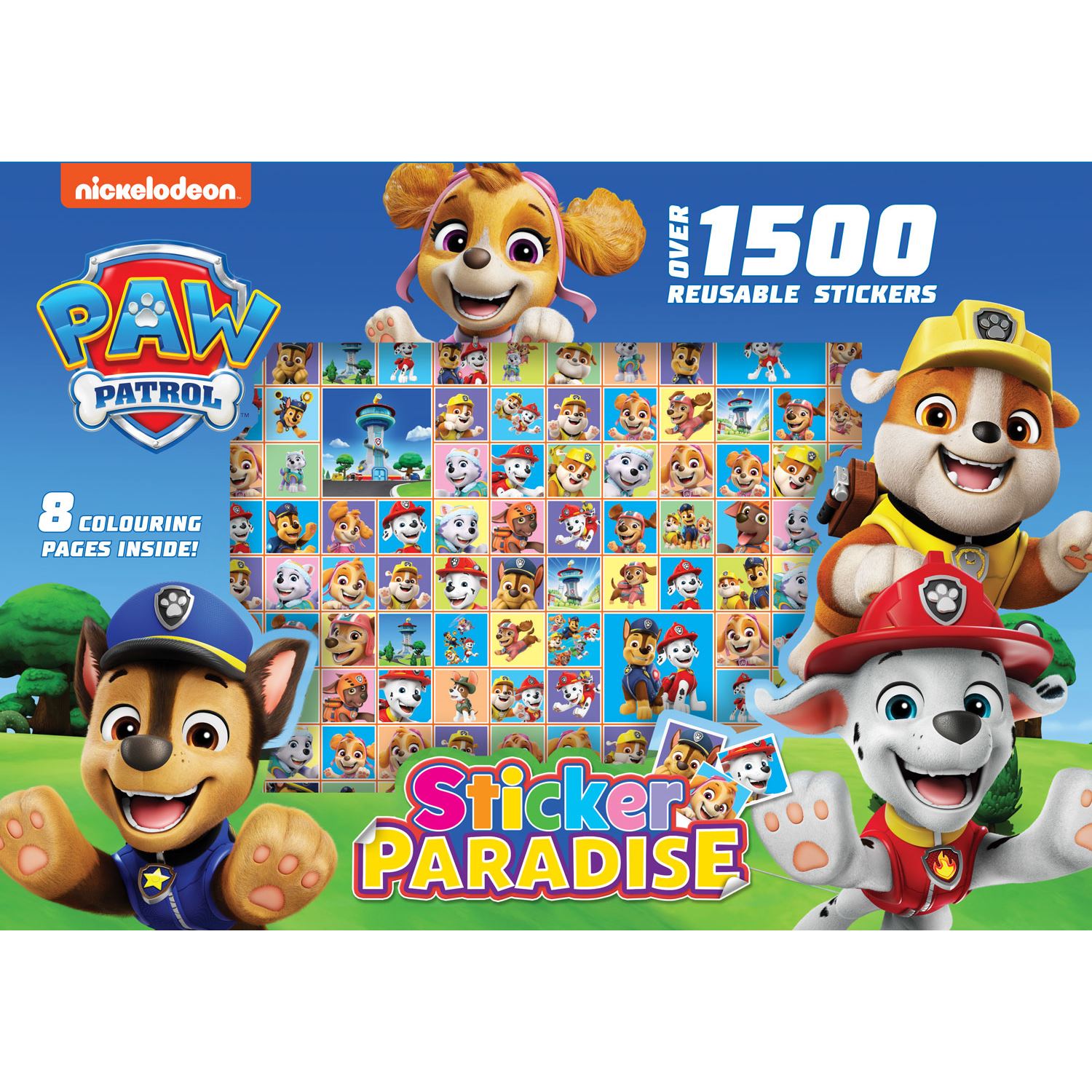 Alligator Products Paw Patrol Sticker Paradise English Sticker and Colouring Book 9781788247580