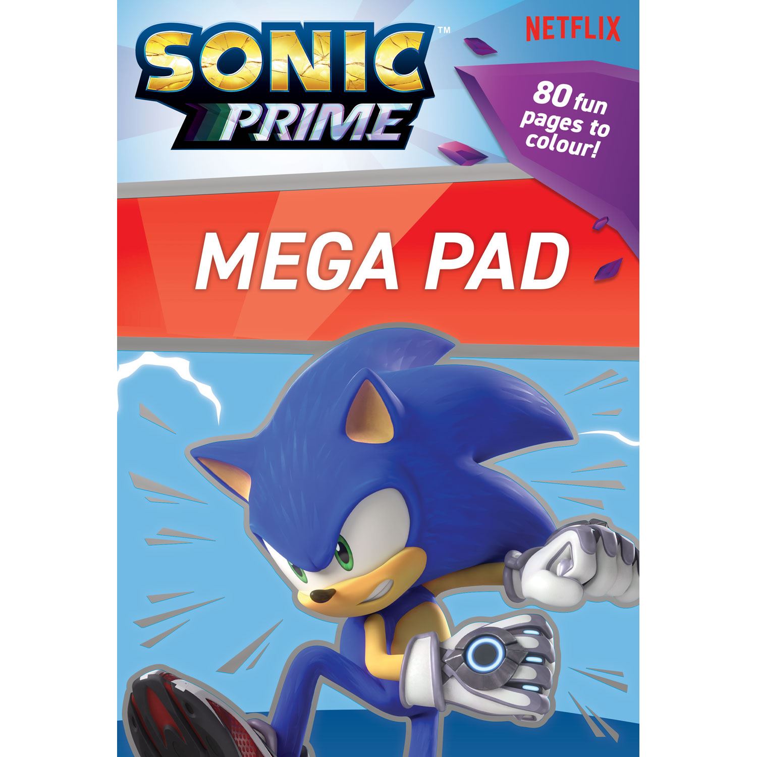 Alligator Products Sonic Prime Mega Pad İngilizce Boyama Kitabı