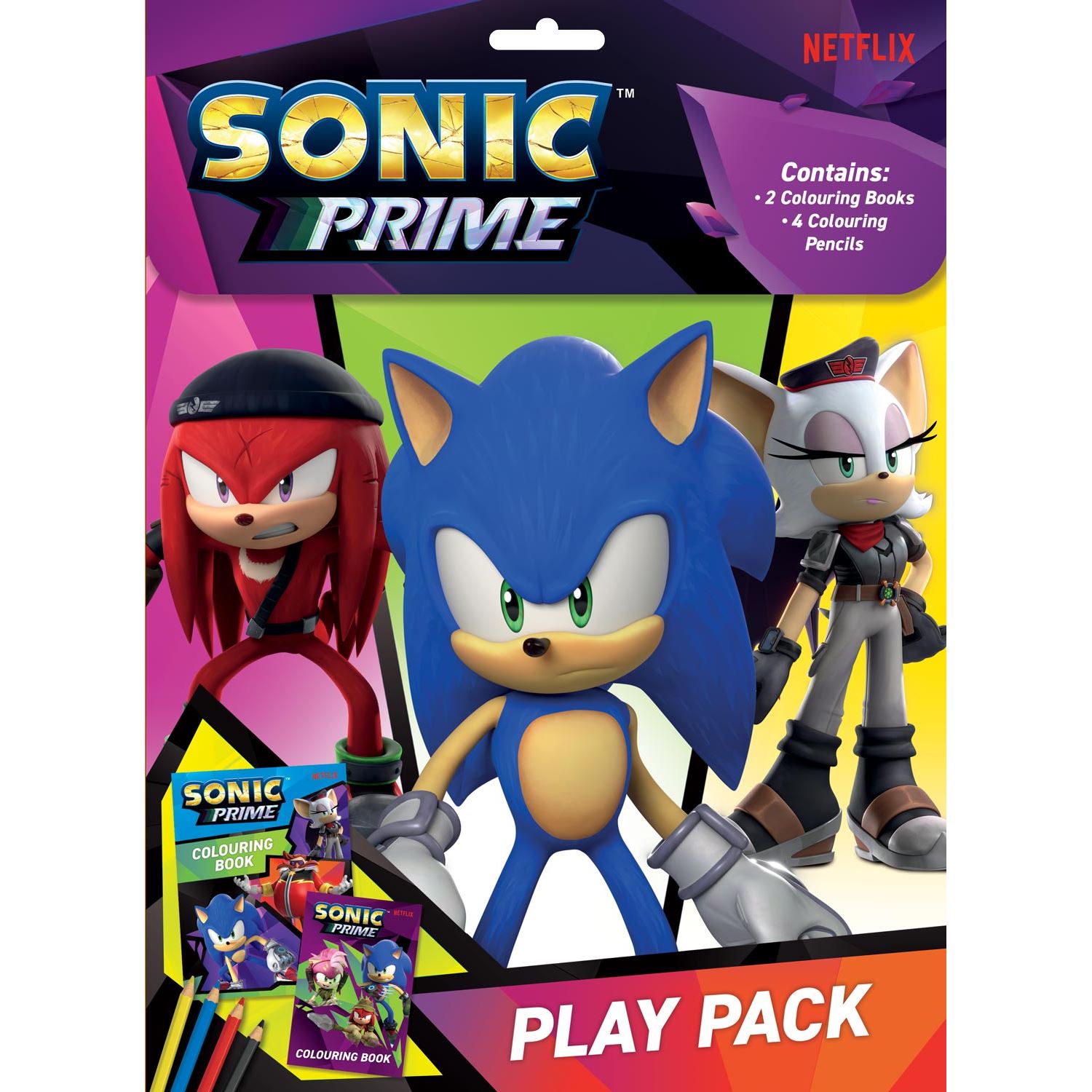 Alligator Products Sonic Prime İngilizce Boyama Kitabı ve Kalem Seti