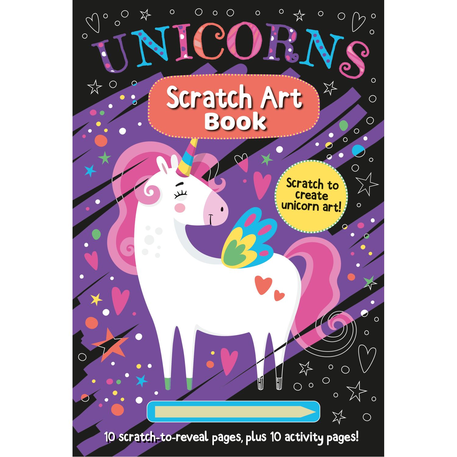 Unicorns Scratch Art Book
