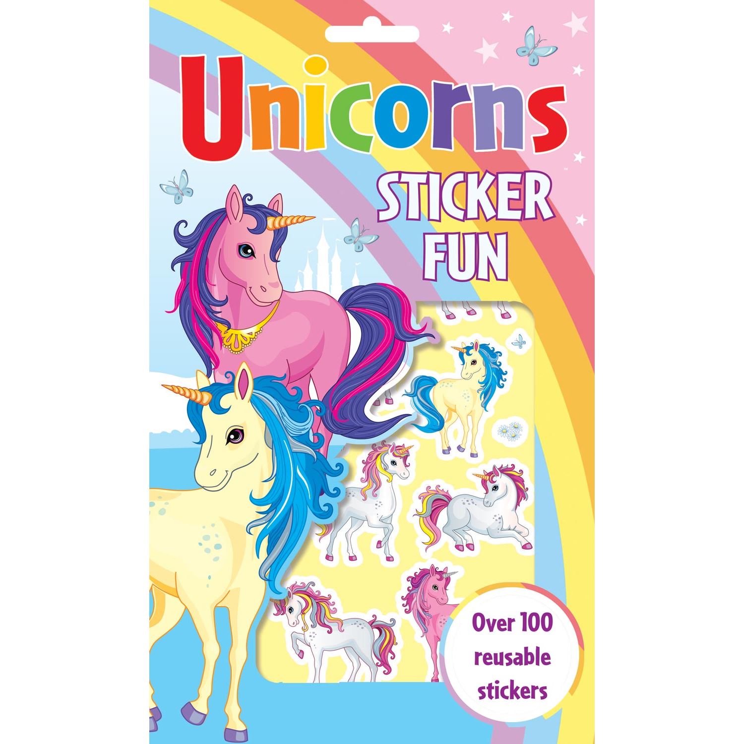 Alligator Products Unicorns Sticker Fun — английская книга с наклейками