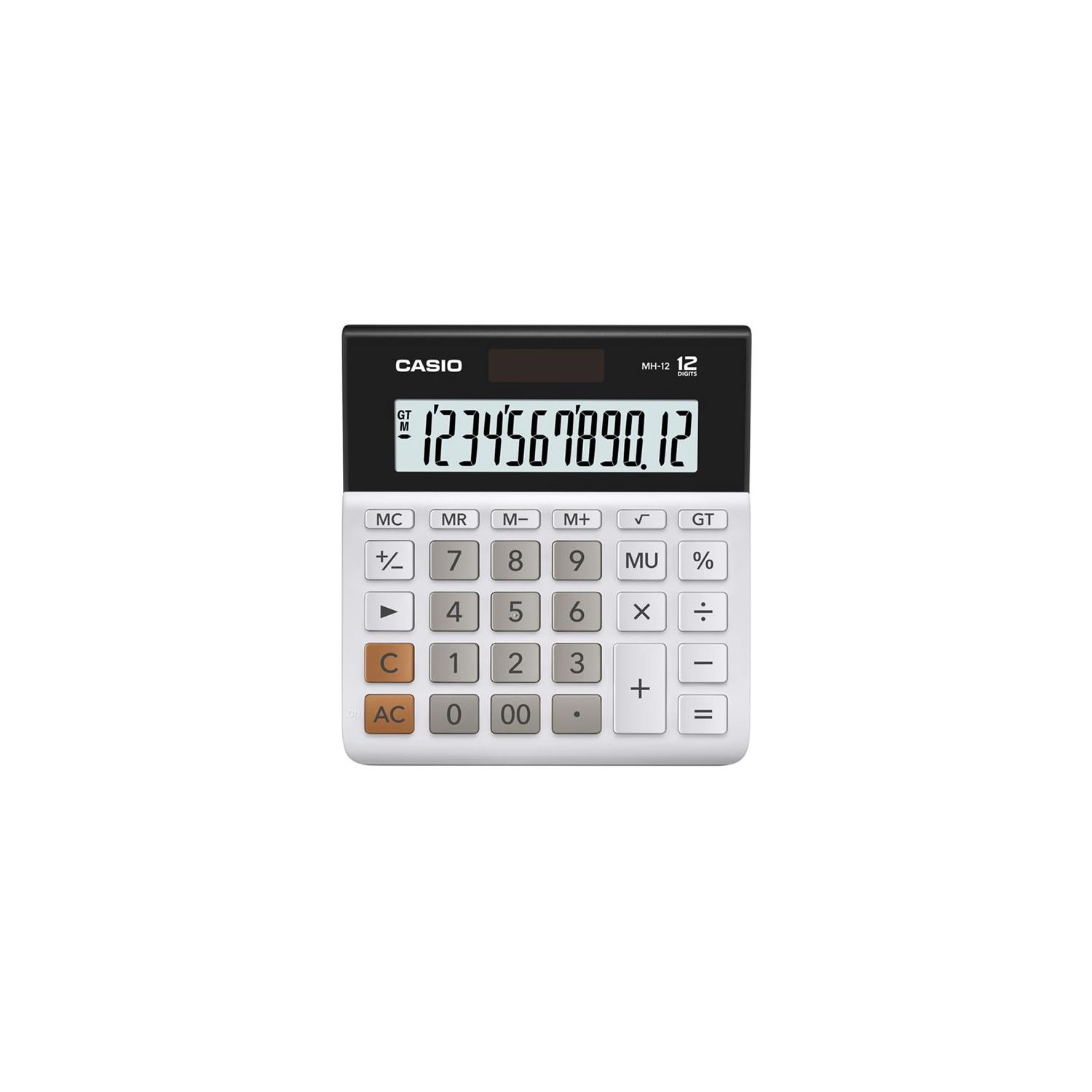 Casio DH-12 Desktop Calculator, White