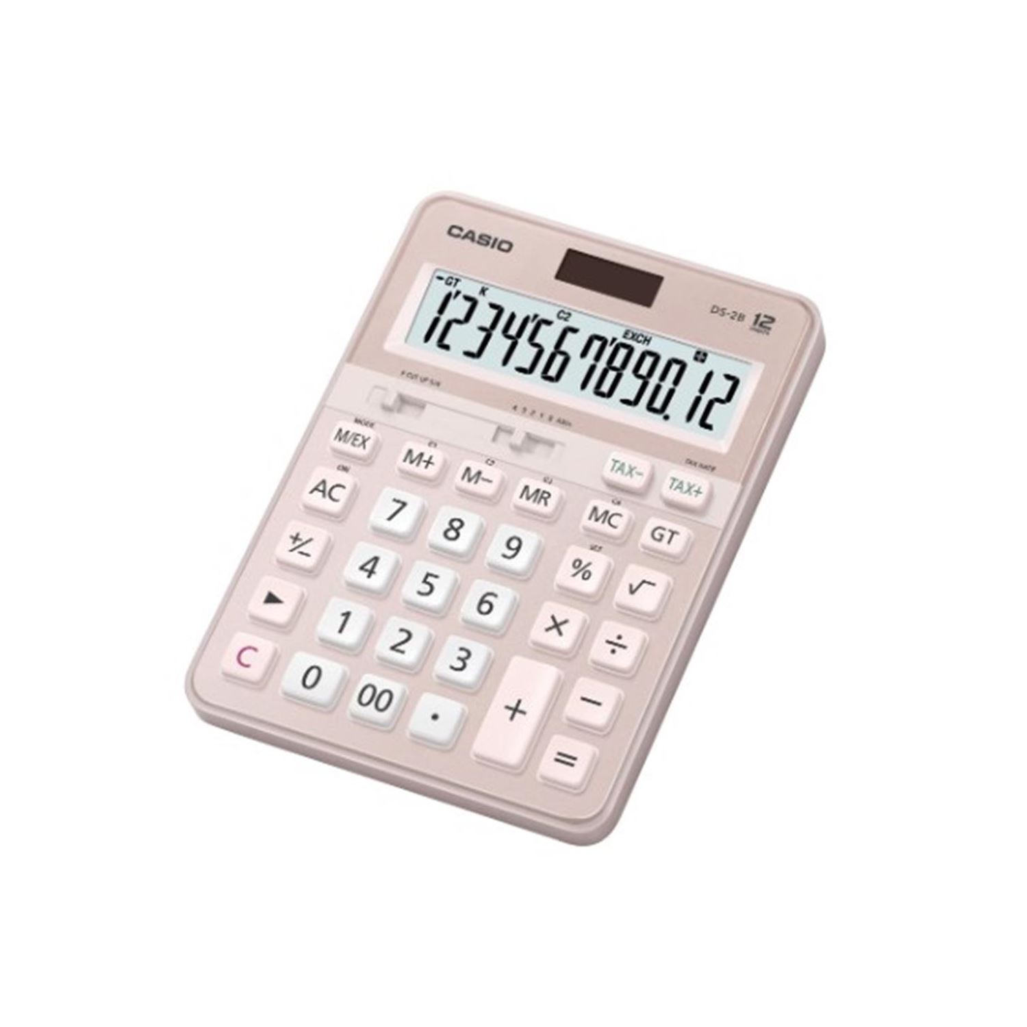 Casio DS-2B-PK-W-DP Pink Desktop Calculator