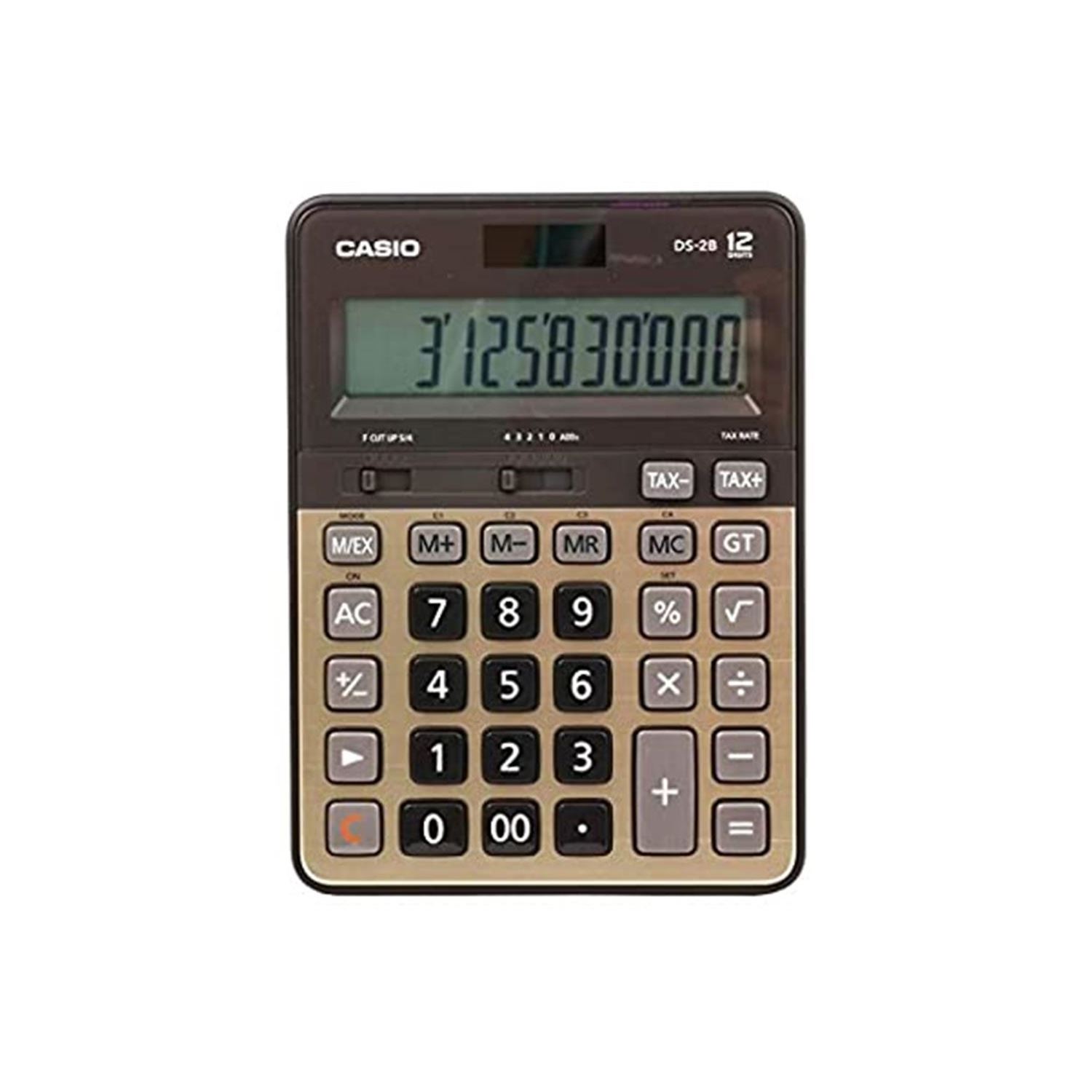 Casio DS-2B Desktop Calculator, Gold