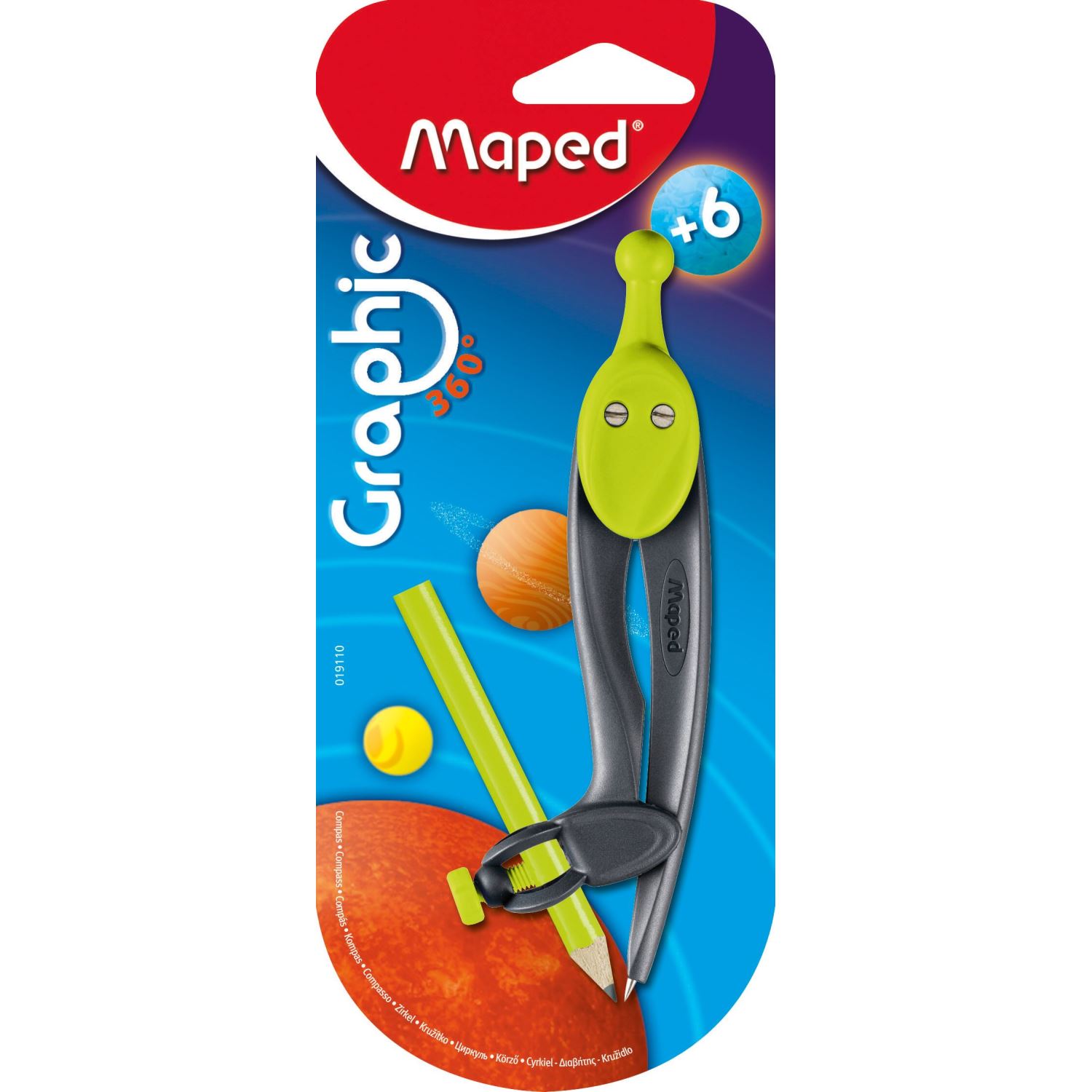 Maped Graphic Kalem Tutuculu Pergel Yeşil