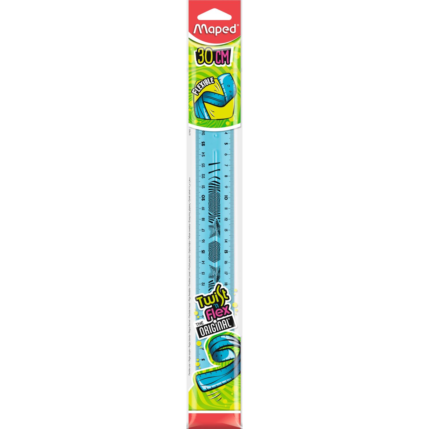Maped Twist'n Flex, синяя линейка 30 см