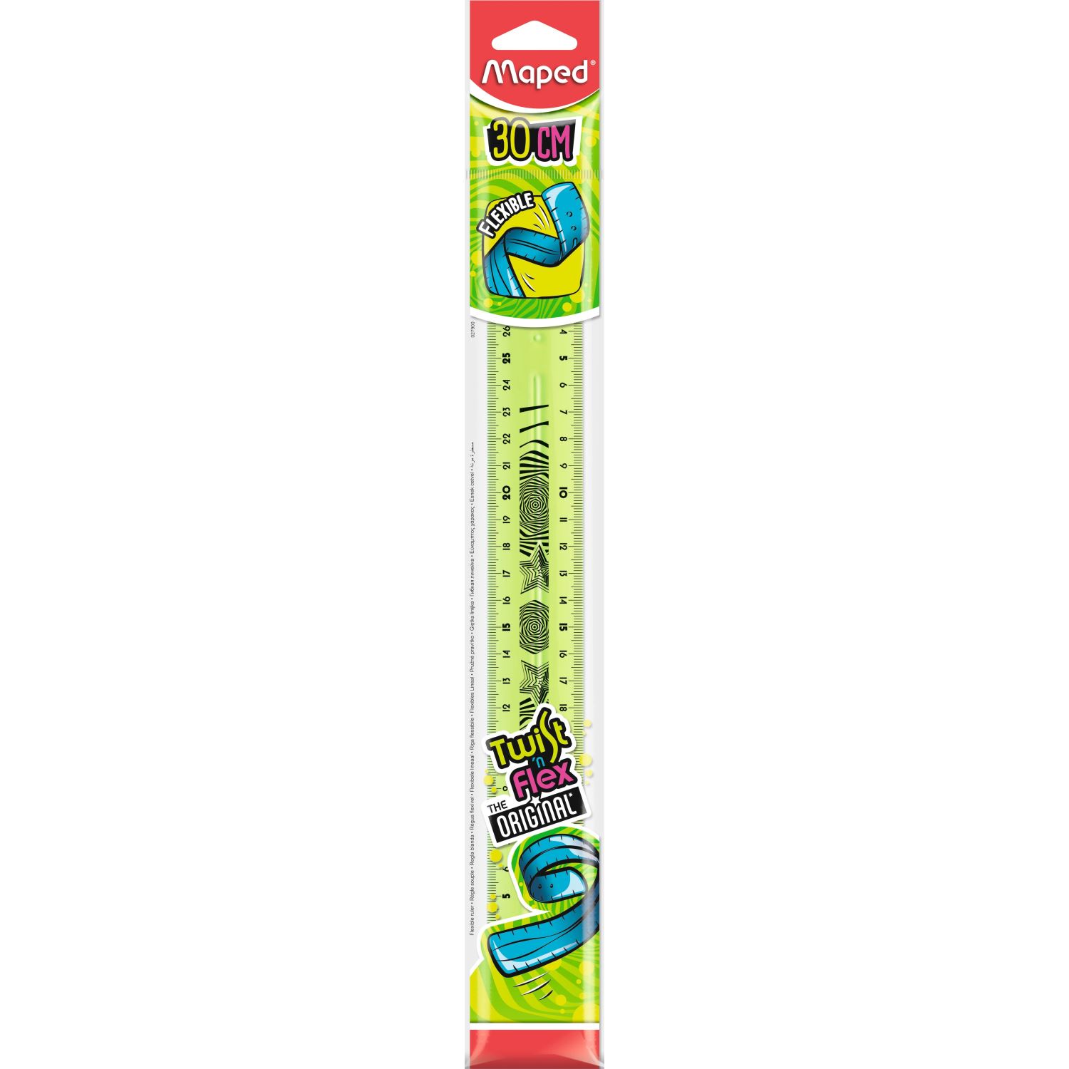 Maped Twist'n Flex, гибкая линейка 30 см, зелёная