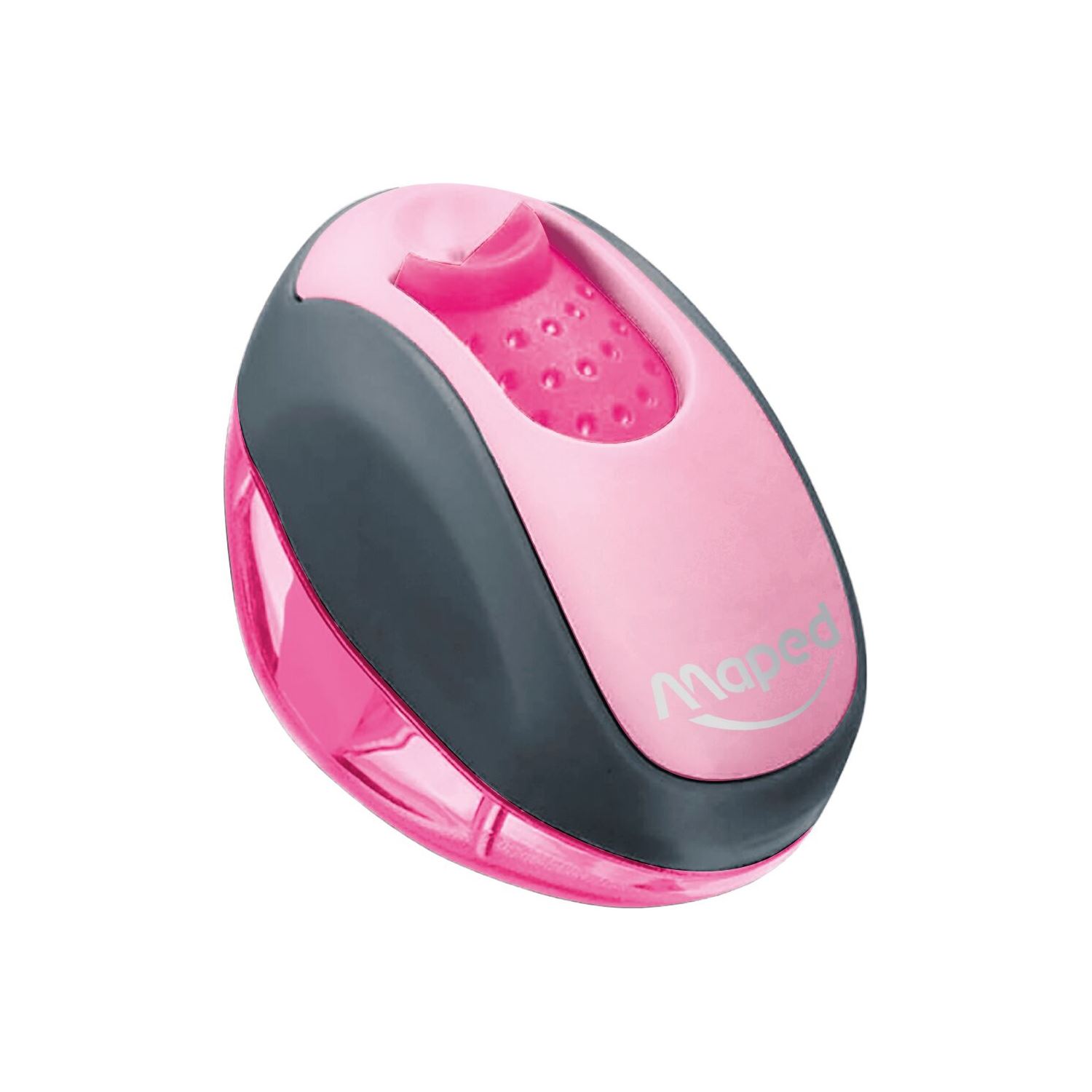 Maped Clean Pencil Sharpener with Container, Pink 030111-2