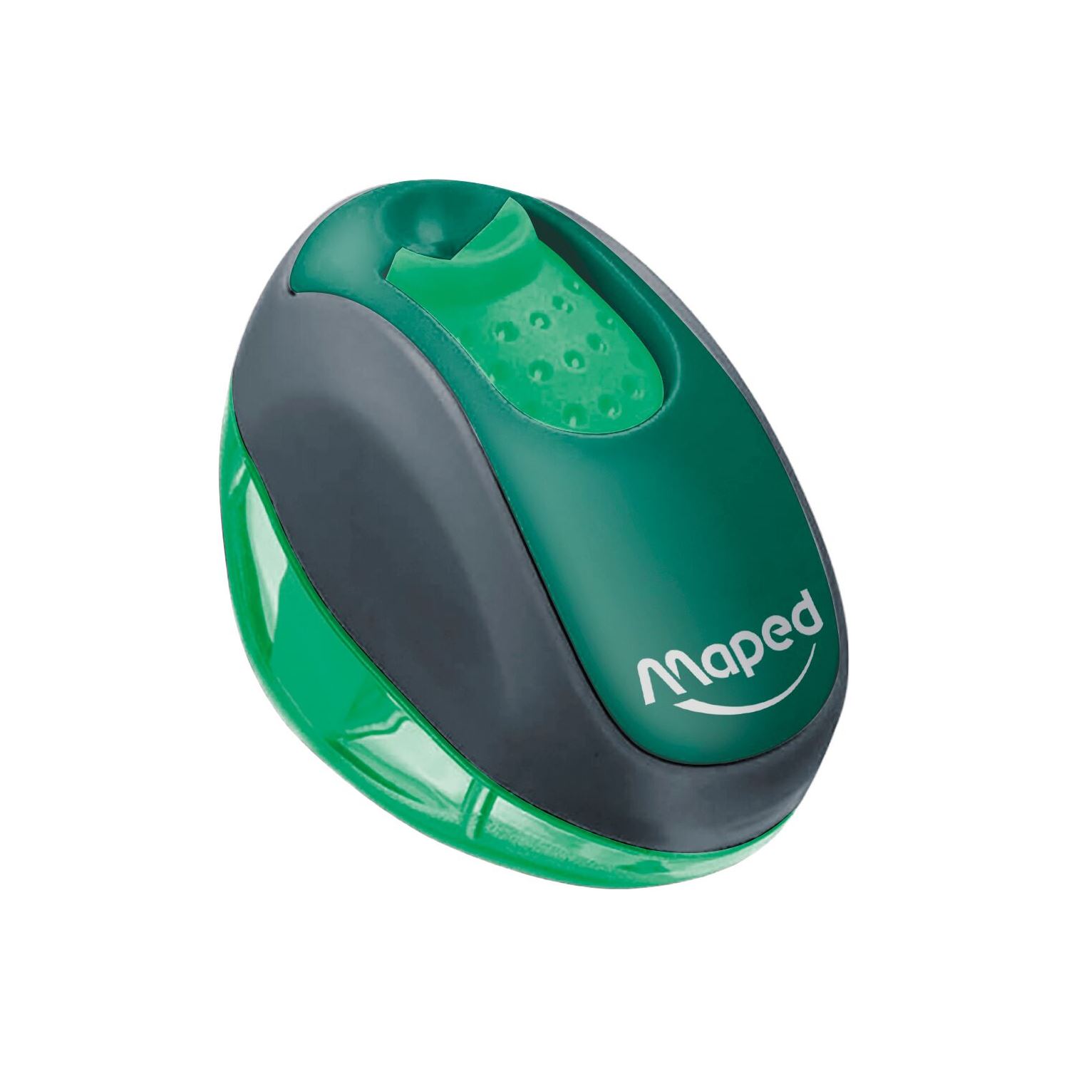 Maped 030111-3 Green Pencil Sharpener with Container