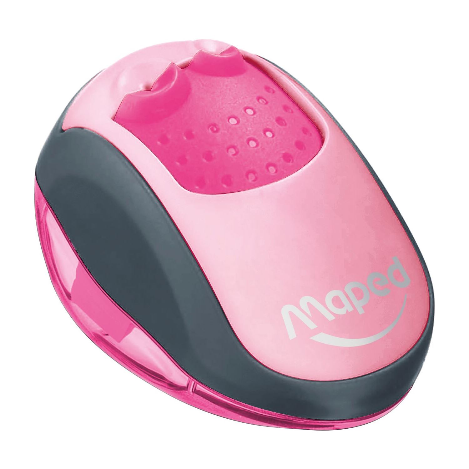 Maped Clean 030211-2, розовая точилка с двумя отделениями