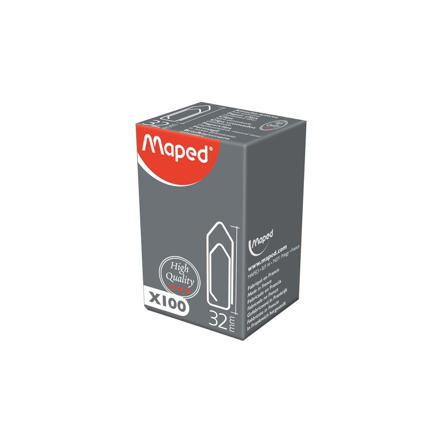 Maped 032060, скрепки 32 мм, 100 шт.