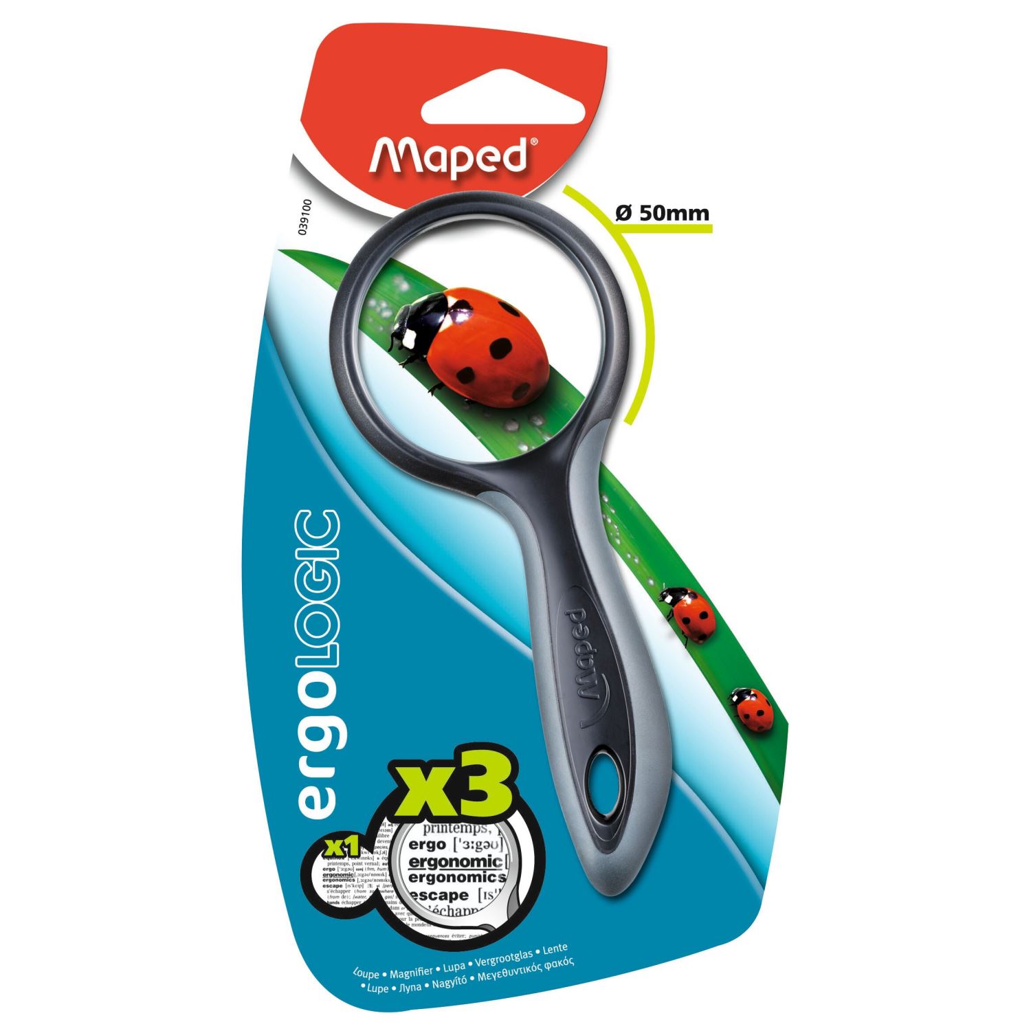 Maped Ergologic Лупа 50 мм, серая