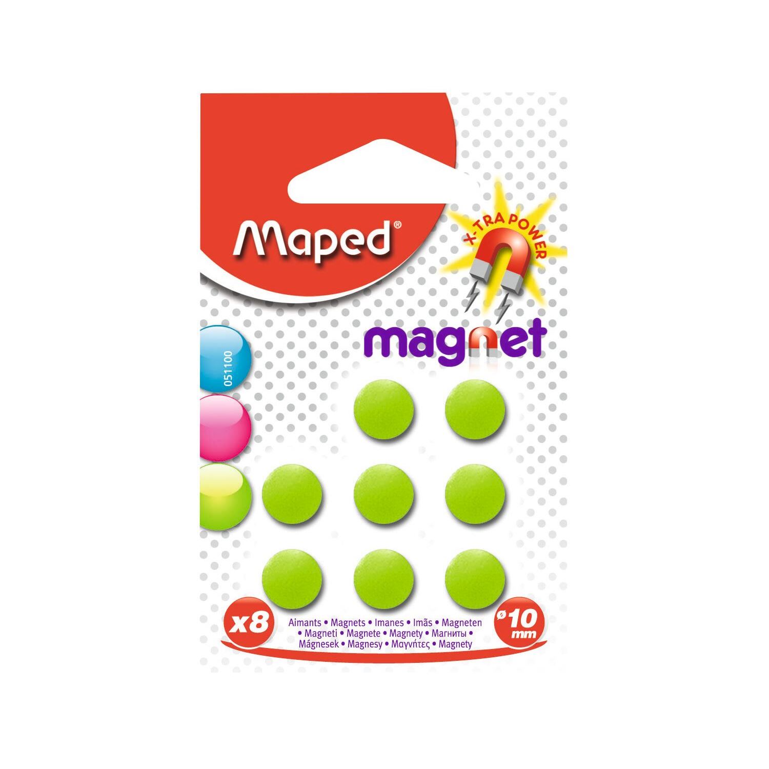 Maped 8'li Mıknatıs 10mm Yeşil