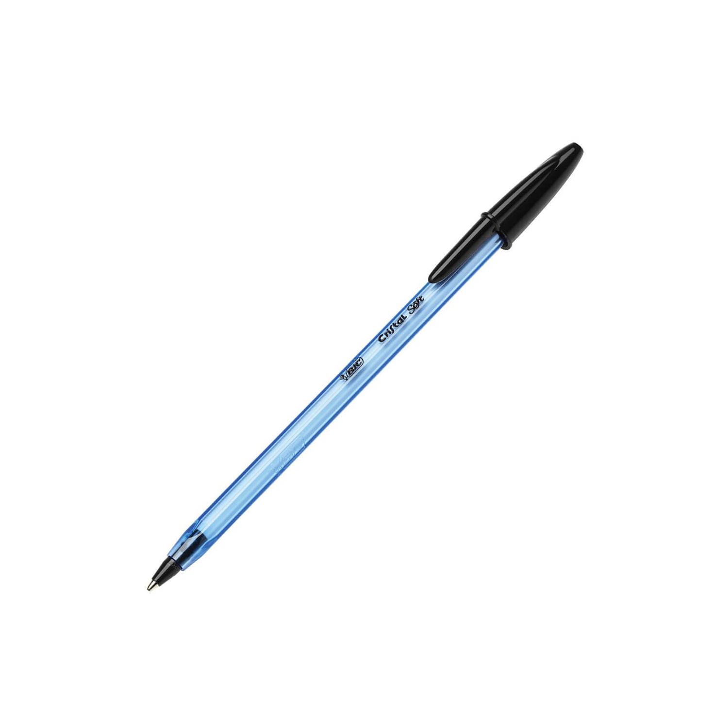 Bic Cristal Soft Black Ballpoint Pen 918518