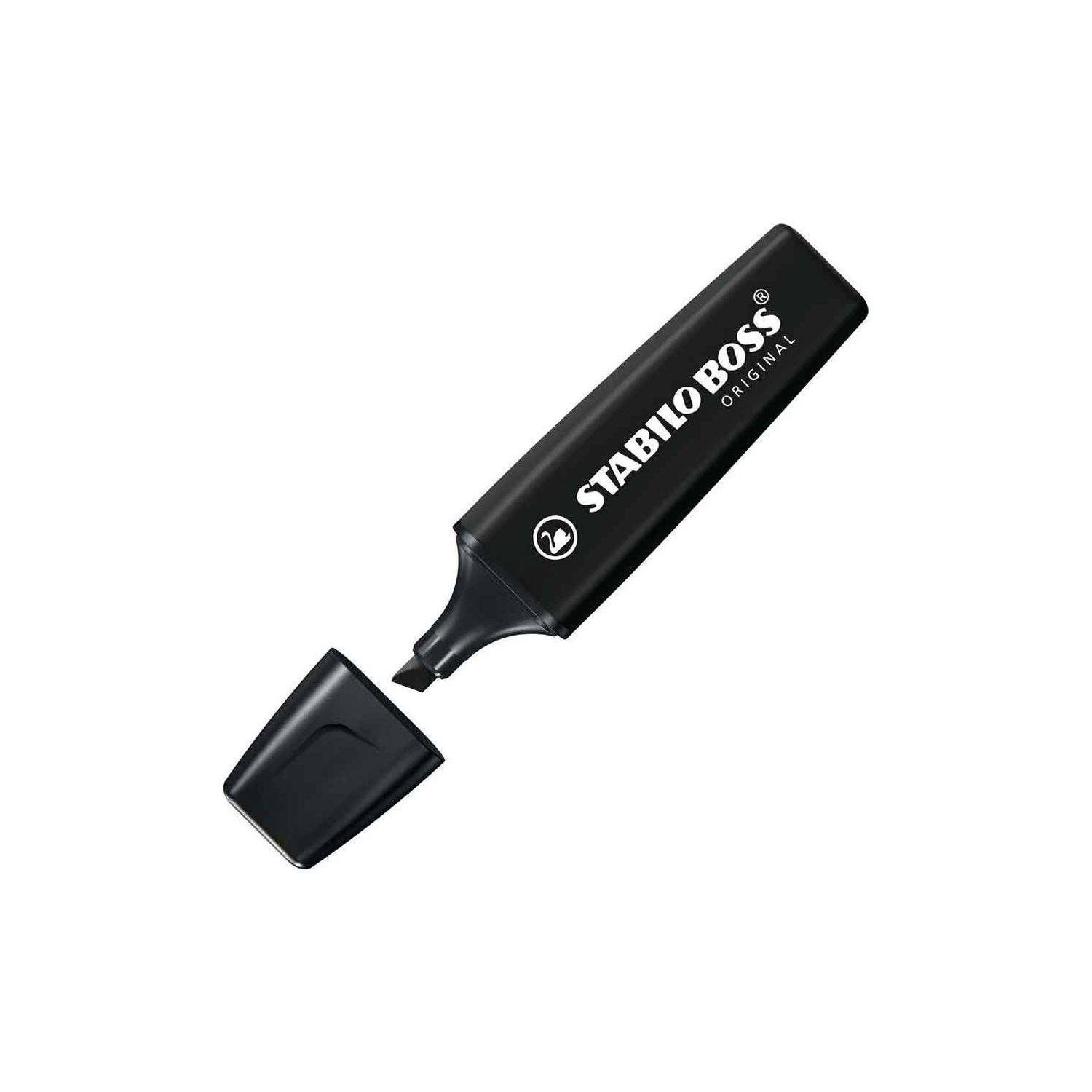 Stabilo Boss Original 70/46, чёрный текстовыделитель